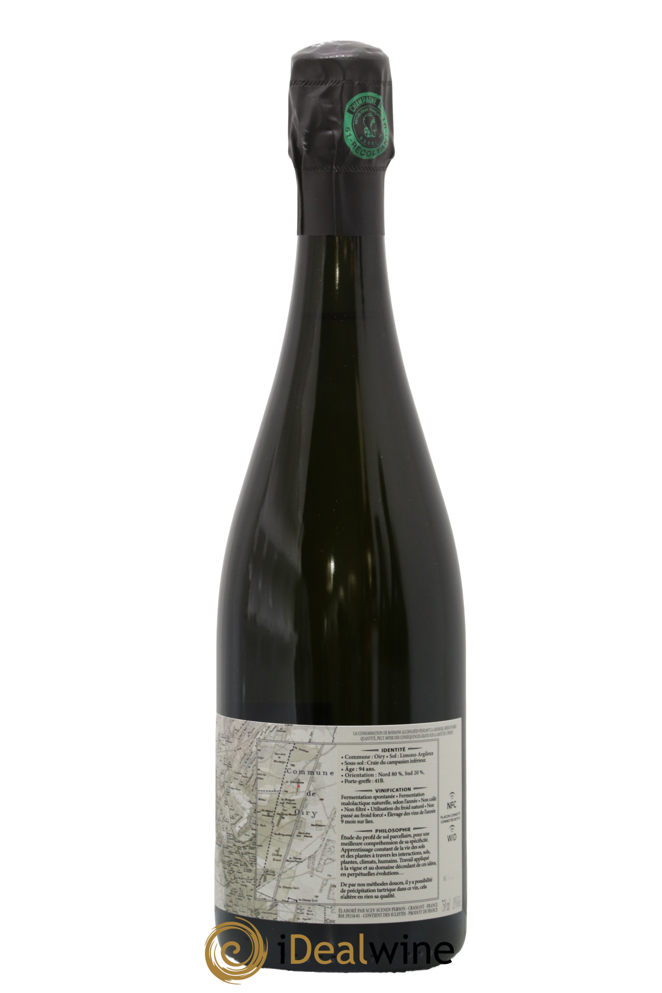 Oiry La Cocluette Grand Cru Extra-Brut Suenen 2019 - Lot de 1 bouteille - 1