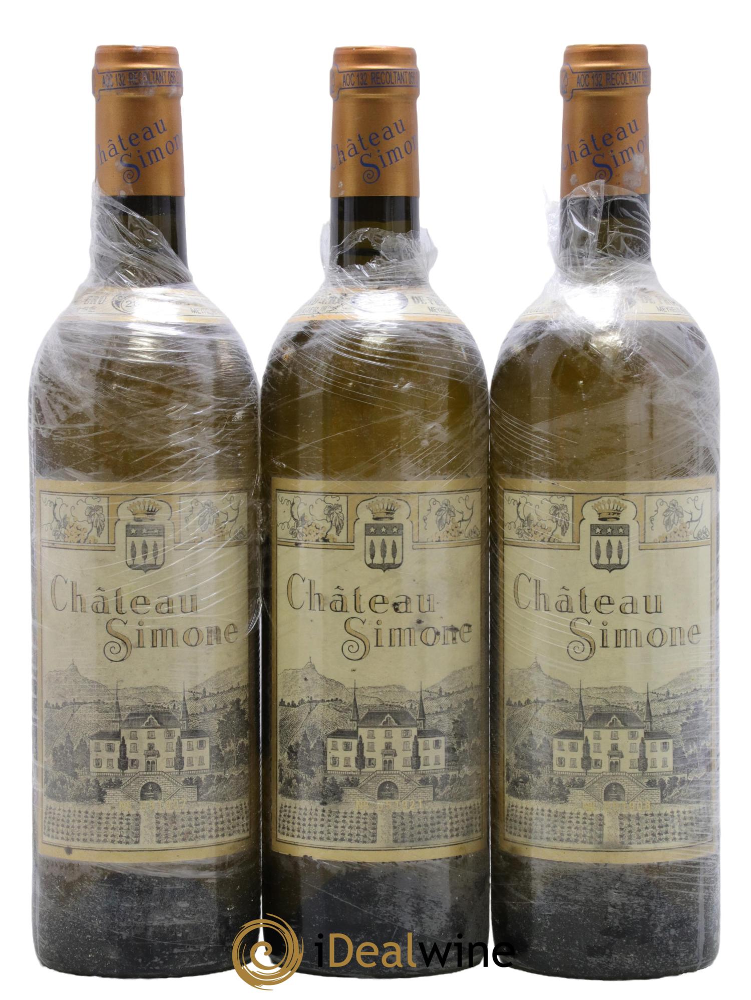 Palette Château Simone Famille Rougier 2010 - Lot of 3 bottles - 0