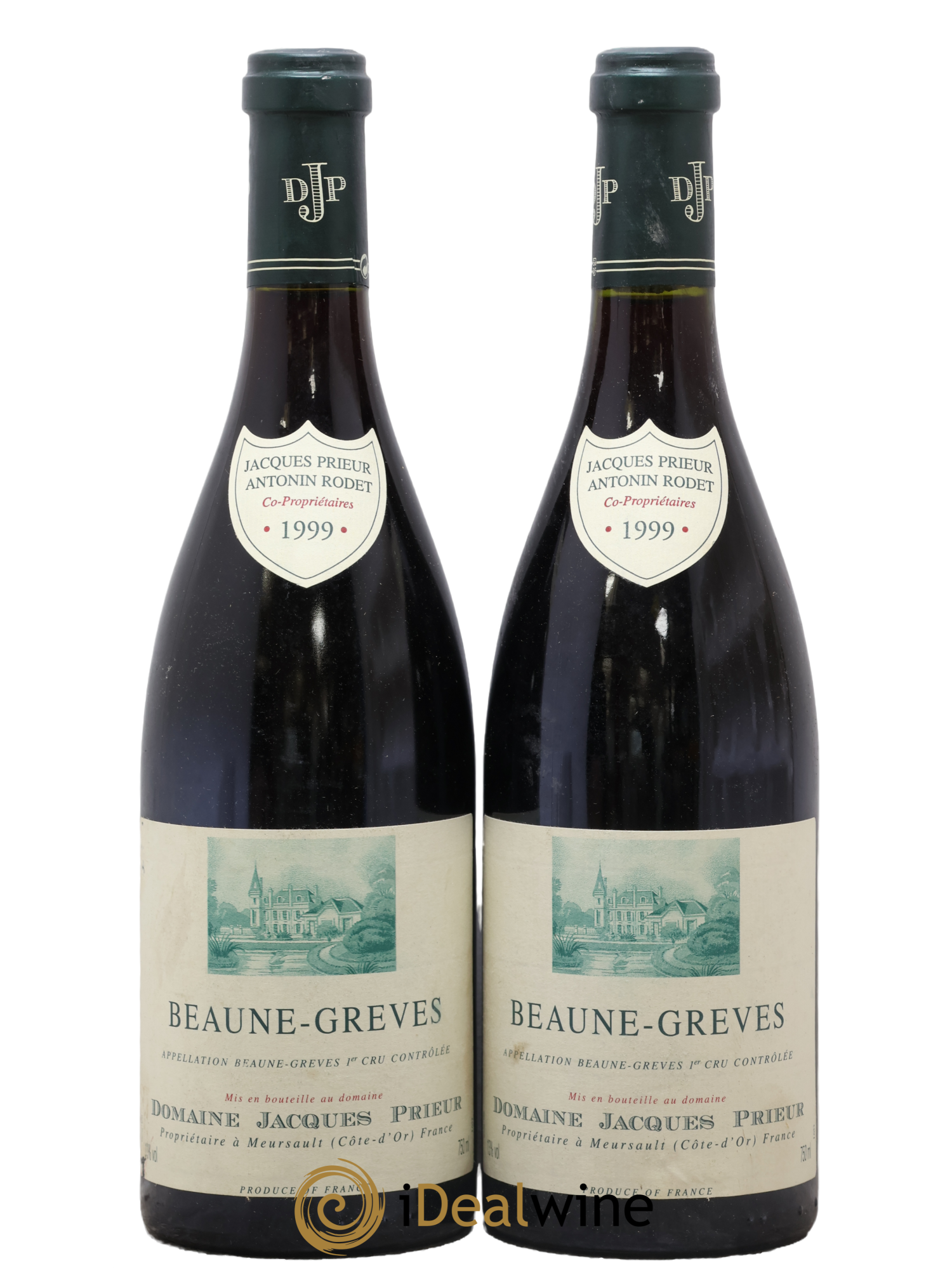 Beaune 1er Cru Grèves Jacques Prieur (Domaine) 1999 - Lot de 2 bouteilles - 0