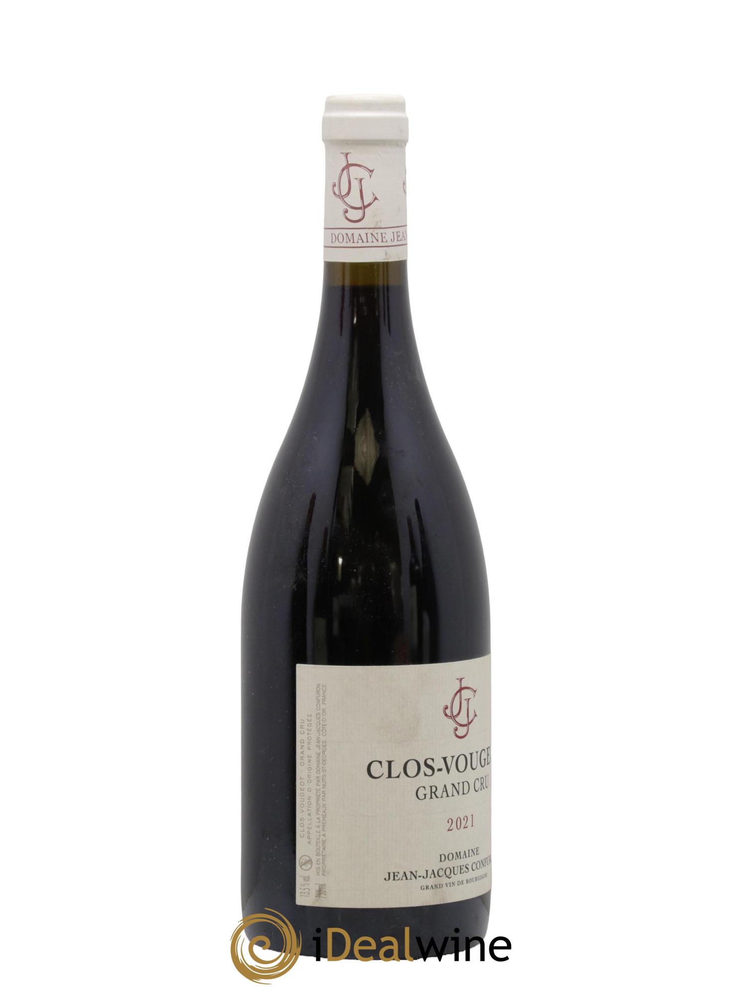 Clos de Vougeot Grand Cru Jean-Jacques Confuron  2021 - Lot de 1 bouteille - 1