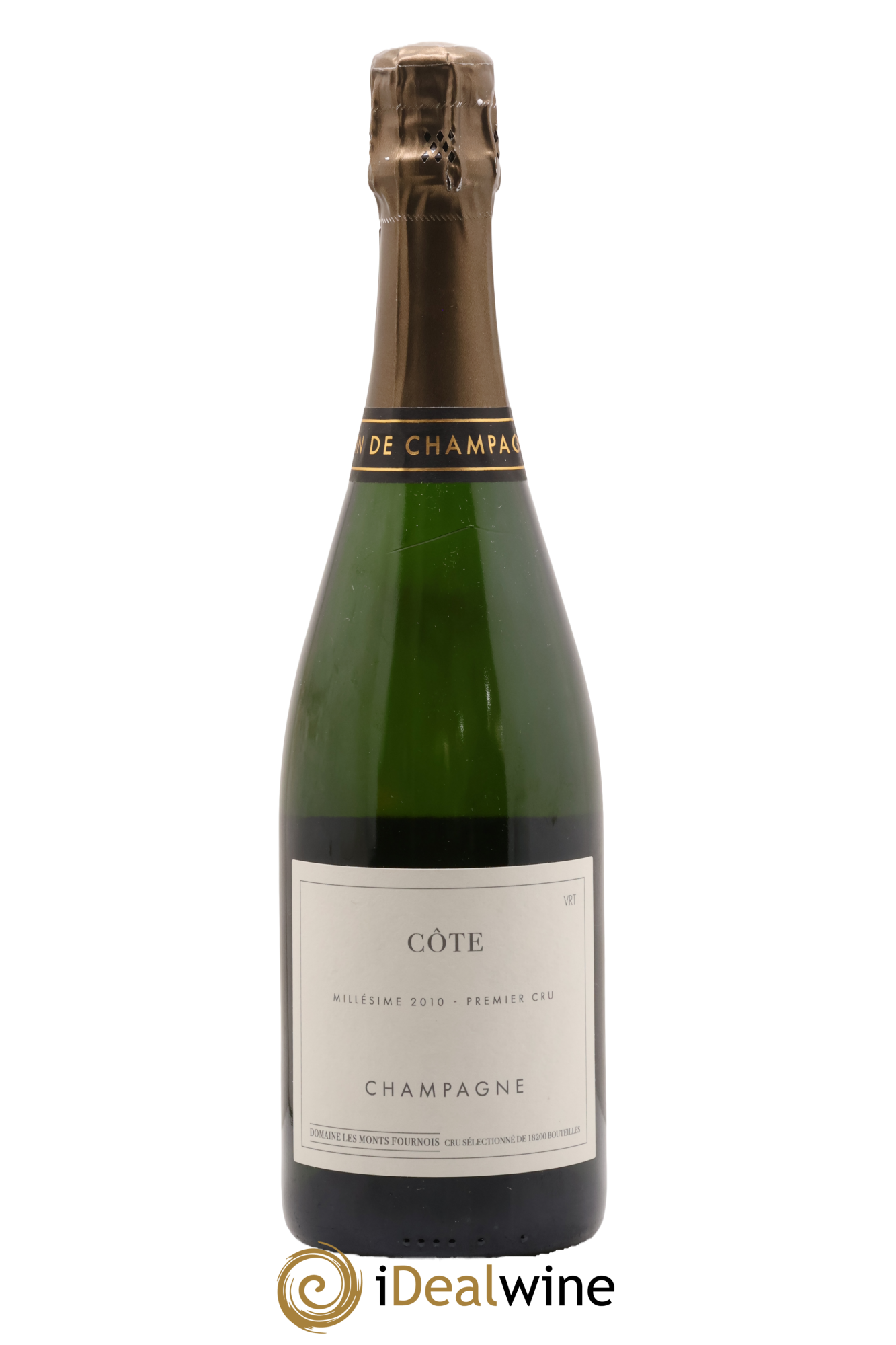 Champagne Côte Premier Cru Extra Brut Domaine Les Monts Fournois 2010 - Lotto di 1 bottiglia - 0