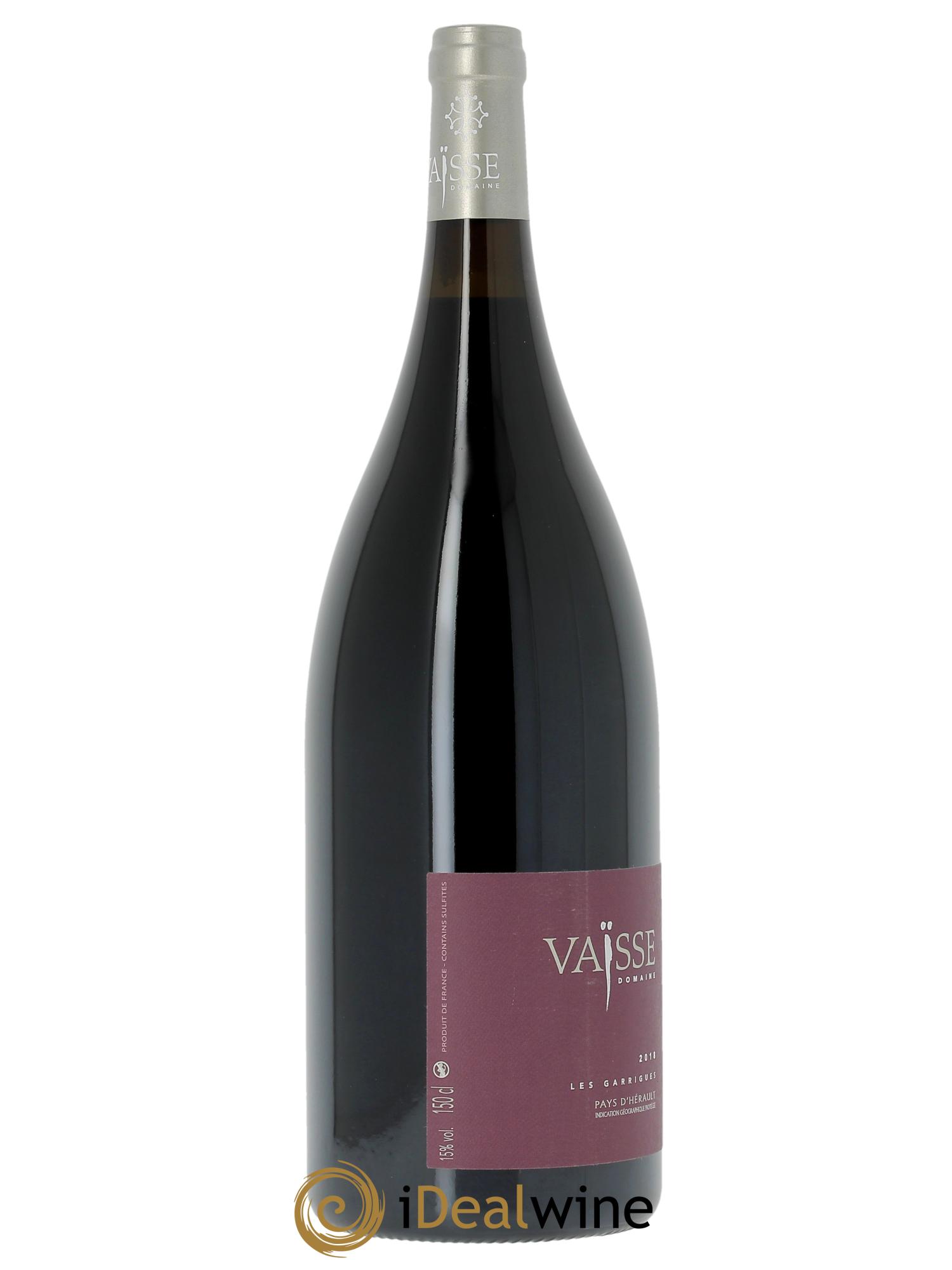 IGP Pays de l'Hérault Les Garrigues Vaisse (Domaine)  2018 - Lot de 1 magnum - 1