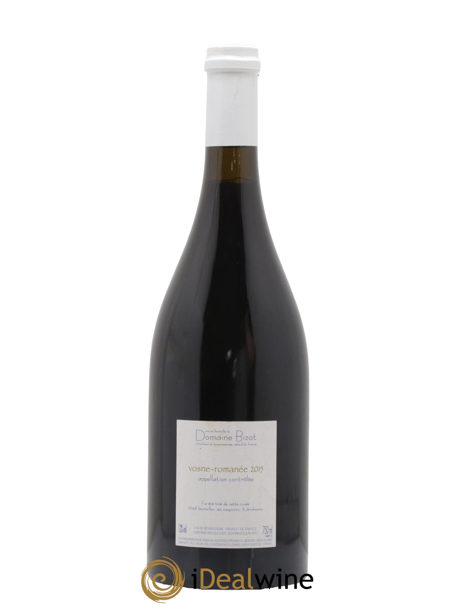 Vosne-Romanée Bizot (Domaine) 2015 - Lotto di 1 bottiglia - 1