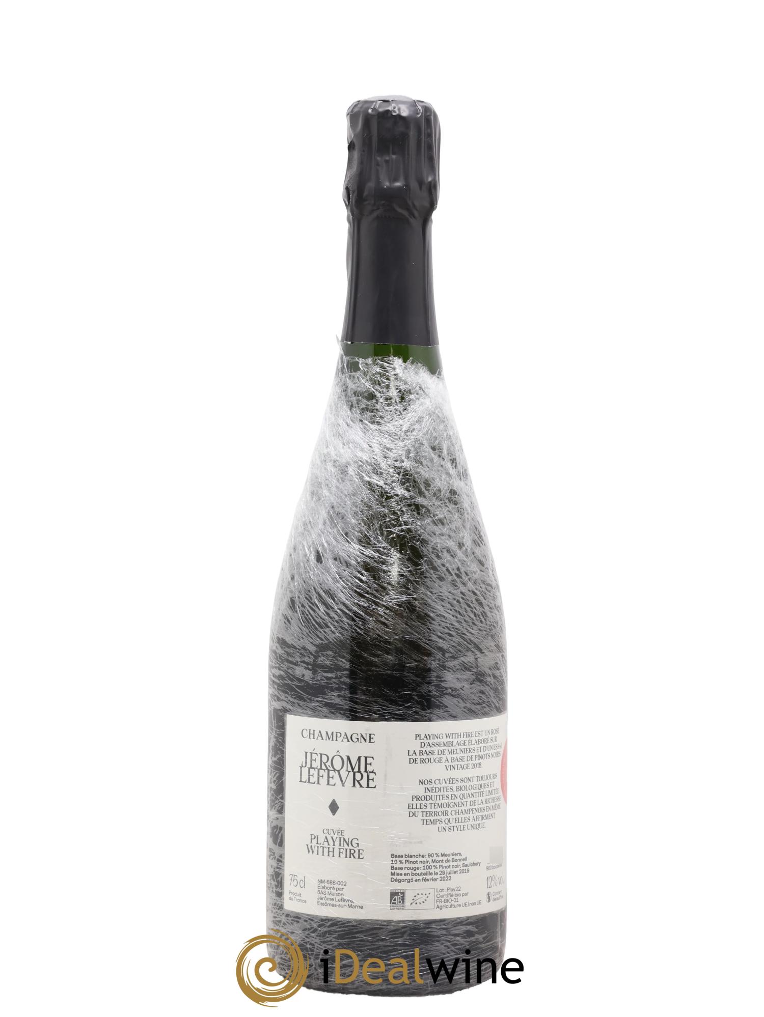 Playing with Fire Jérôme Lefèvre 2018 - Lot de 1 bouteille - 1