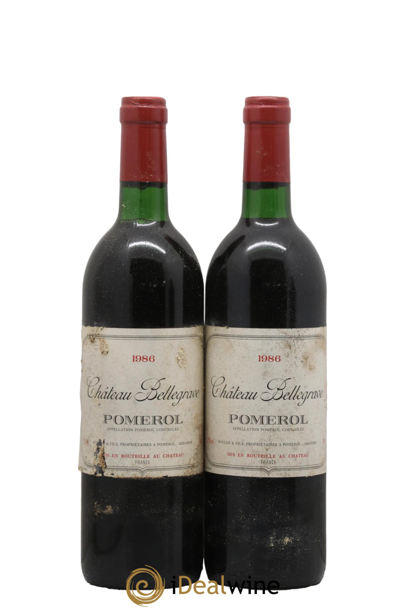 Château Bellegrave 1986 - Lot de 2 bouteilles - 0