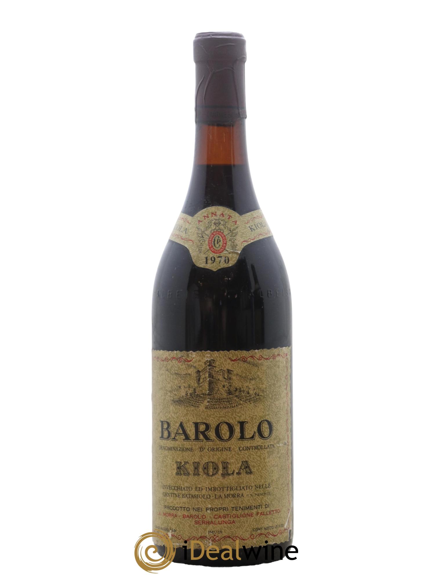Barolo Kiola 1970 - Lot of 1 bottle - 0