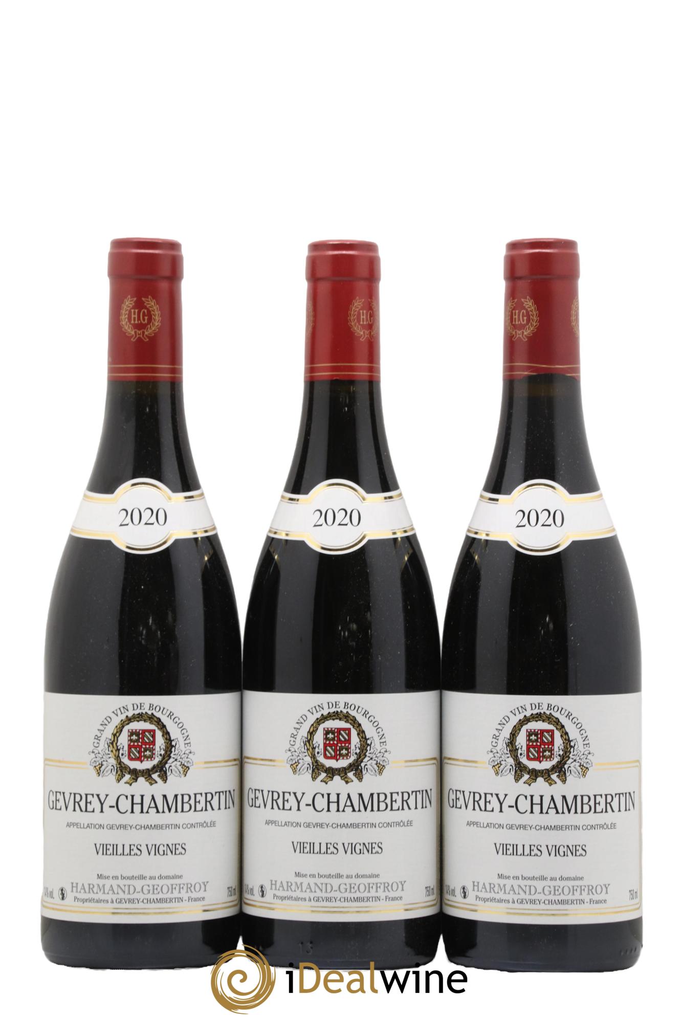 Gevrey-Chambertin Vieilles vignes Harmand-Geoffroy (Domaine) 2020 - Lotto di 3 bottiglie - 0