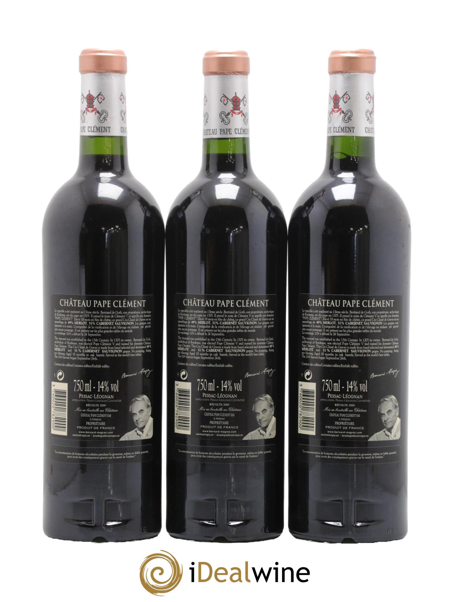 Château Pape Clément Cru Classé de Graves 2009 - Lot of 6 bottles - 4