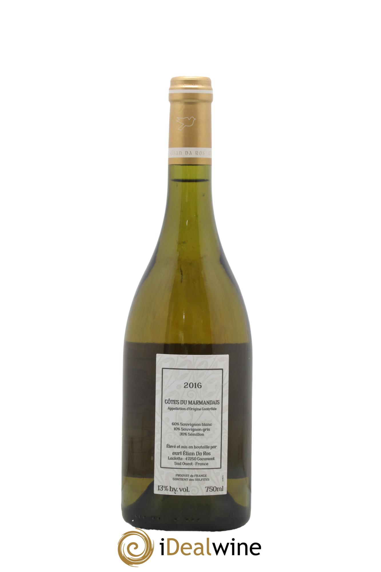 Côtes du Marmandais Coucou Elian Da Ros (Domaine) 2016 - Lot of 1 bottle - 1