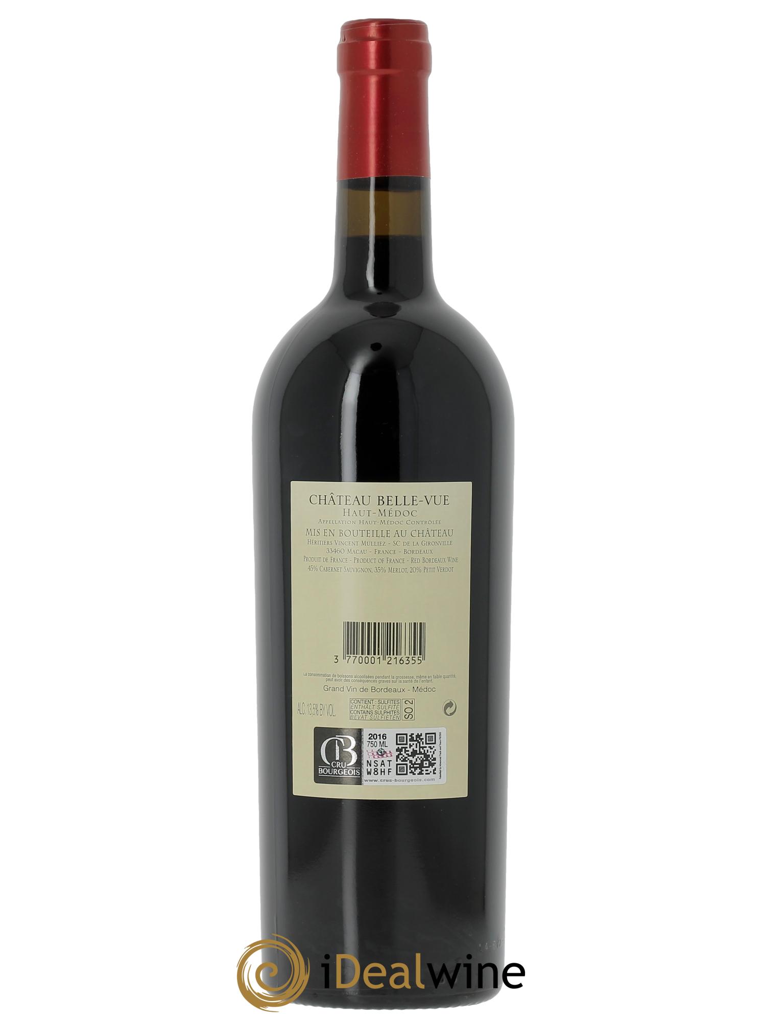 Château Belle-Vue  2016 - Lotto di 1 bottiglia - 1