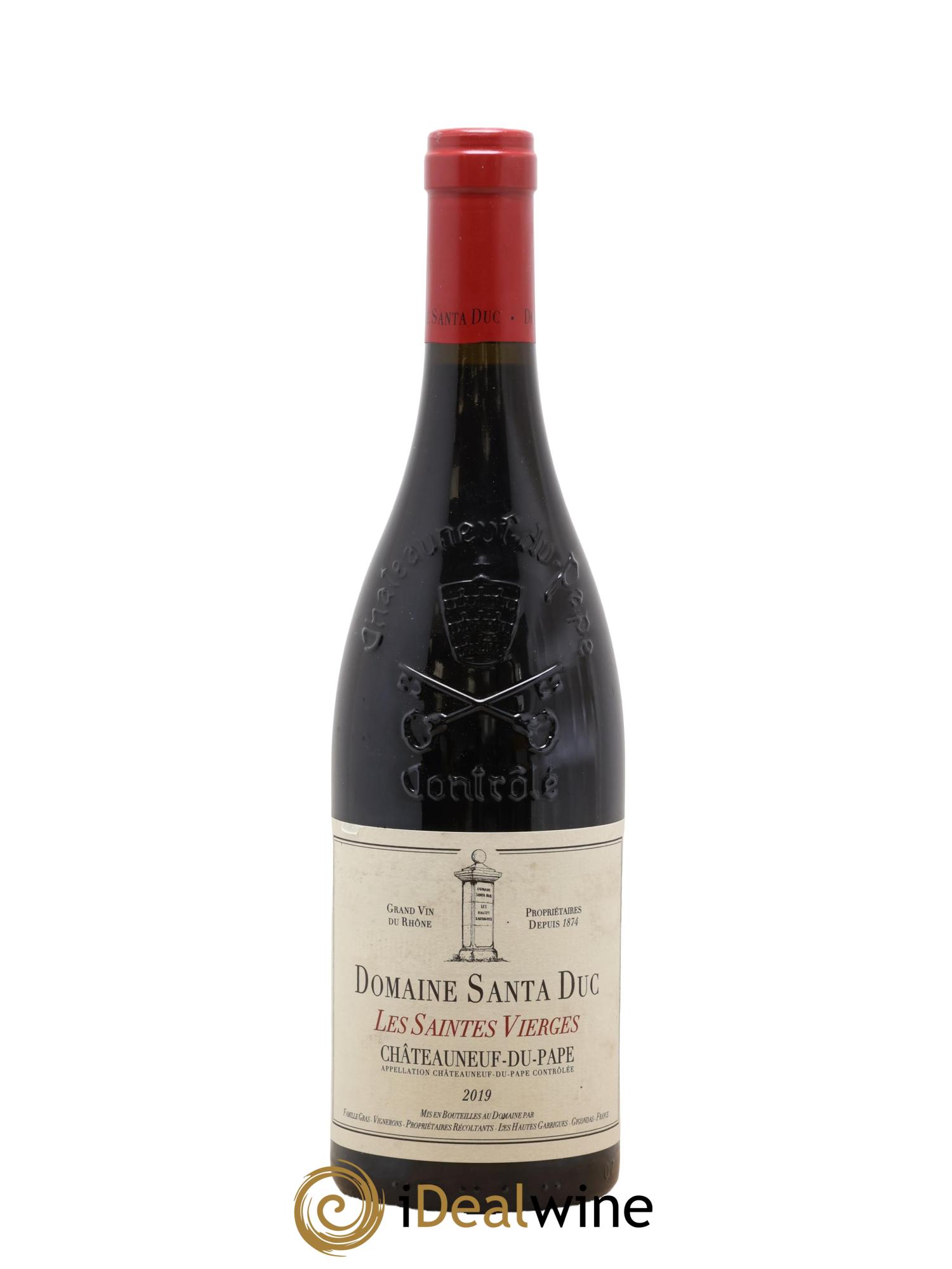 Châteauneuf-du-Pape Santa Duc (Domaine) Les Saintes Vierges Famille Gras 2019 - Lot de 1 bouteille - 0