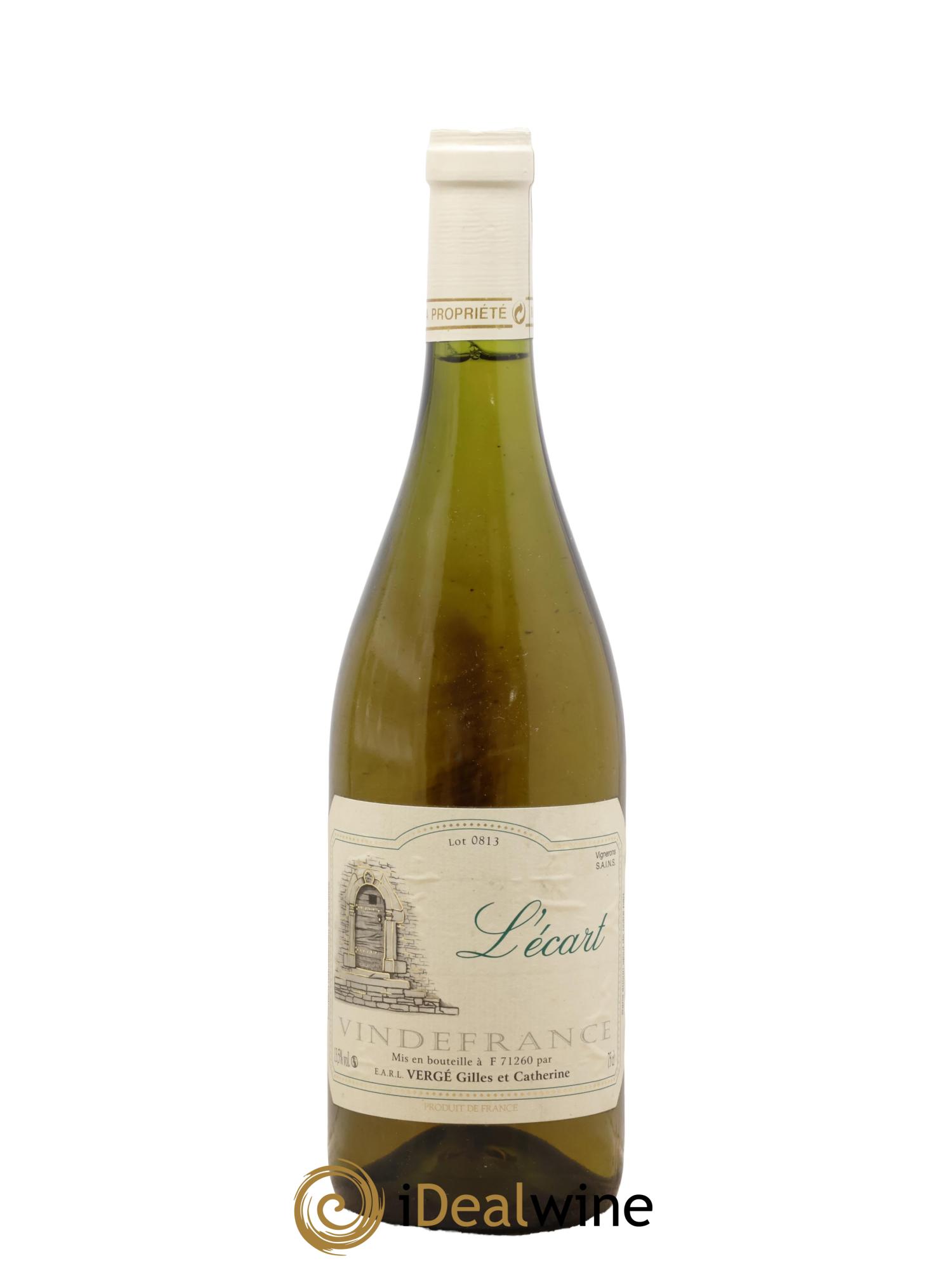 Vin de France L'Ecart Gilles Et Catherine Vergé - Lot de 1 bouteille - 0