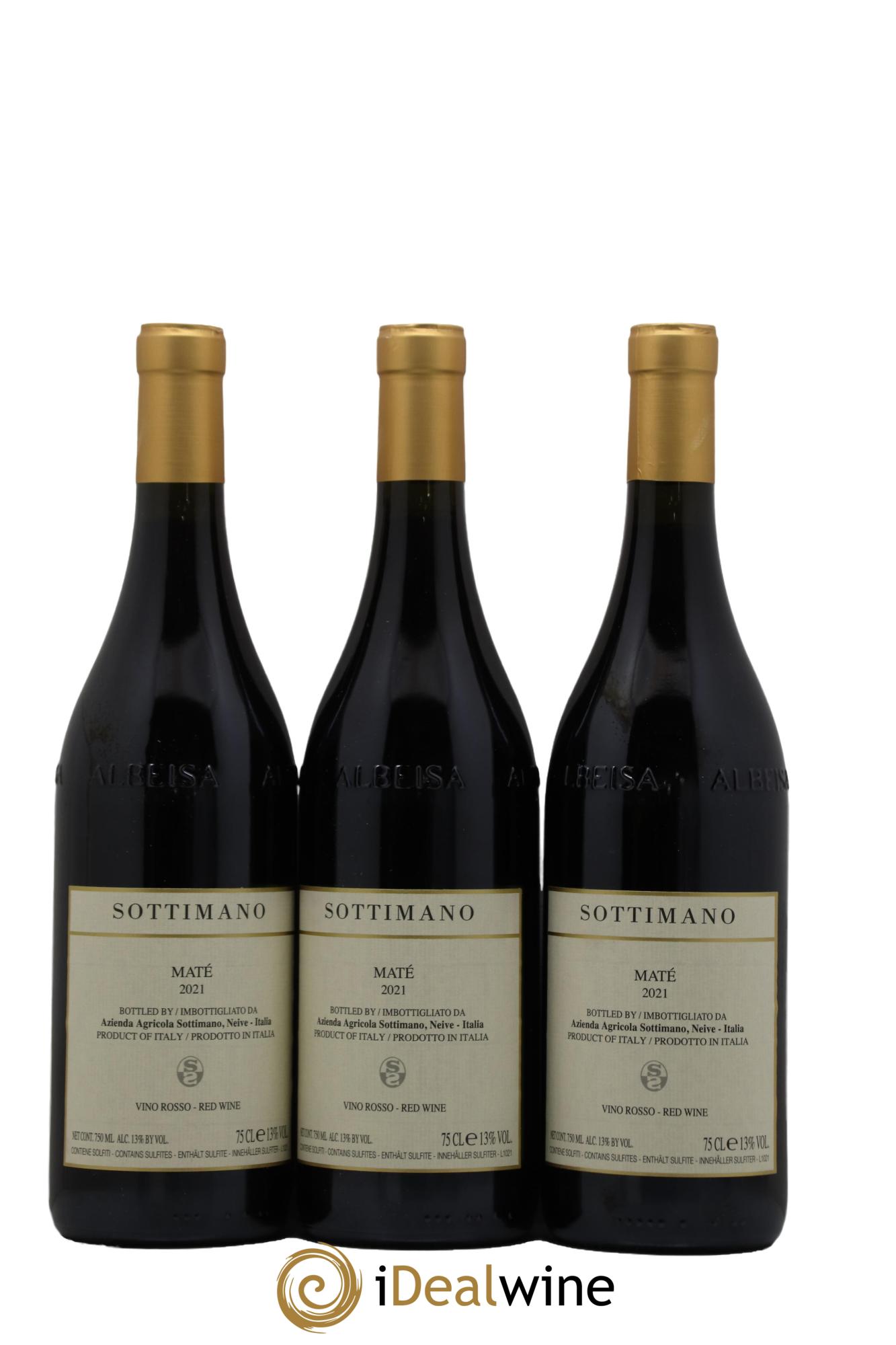 Piémont Maté Sottimano 2021 - Lot de 3 bouteilles - 0
