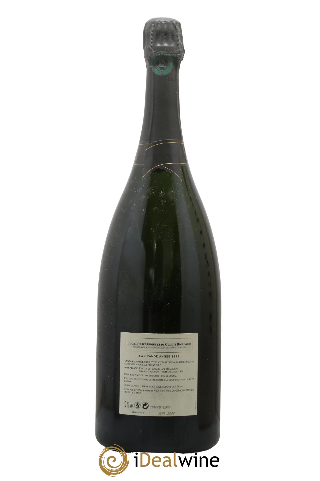 Grande Année Brut Bollinger 1999 - Lot of 1 magnum - 2