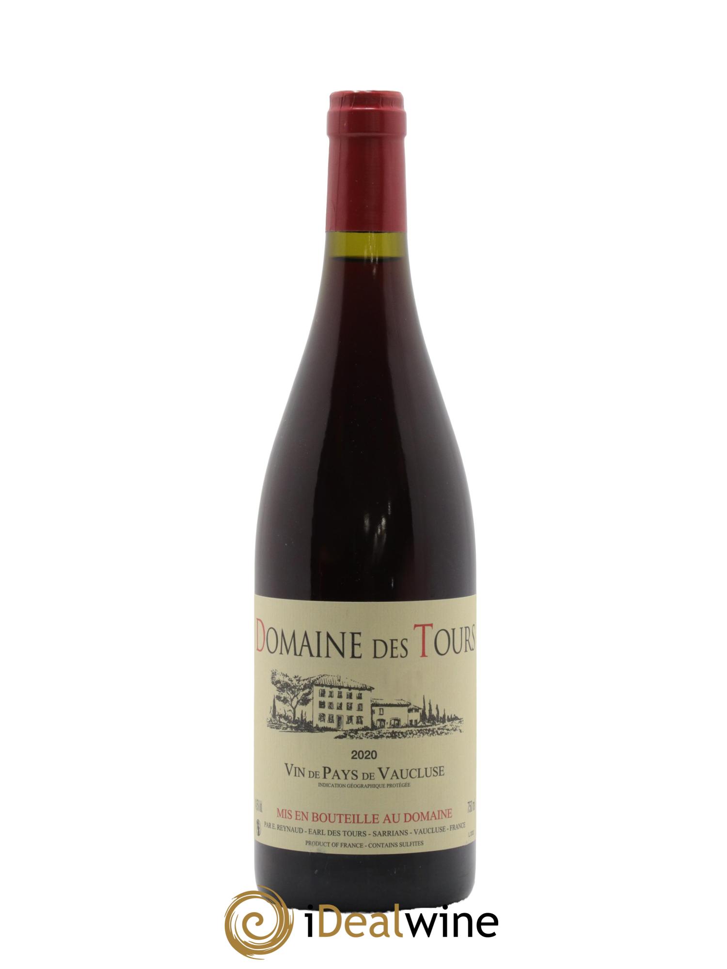 Vaucluse (Vin de Pays de Vaucluse) Domaine des Tours Emmanuel Reynaud 2020 - Lot de 1 bouteille - 0