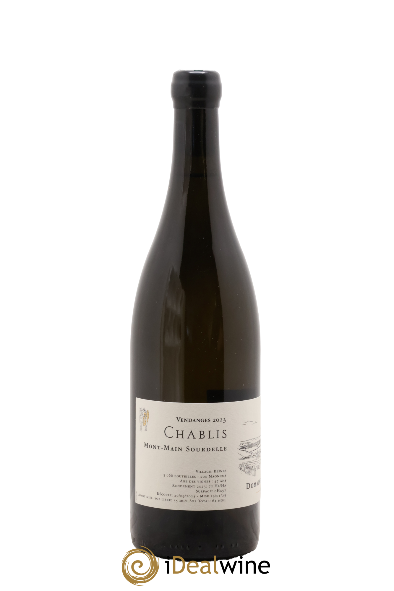 Chablis Mont Main Sourdelle Jean Dauvissat Pere Et Fils 2023 - Lotto di 1 bottiglia - 1