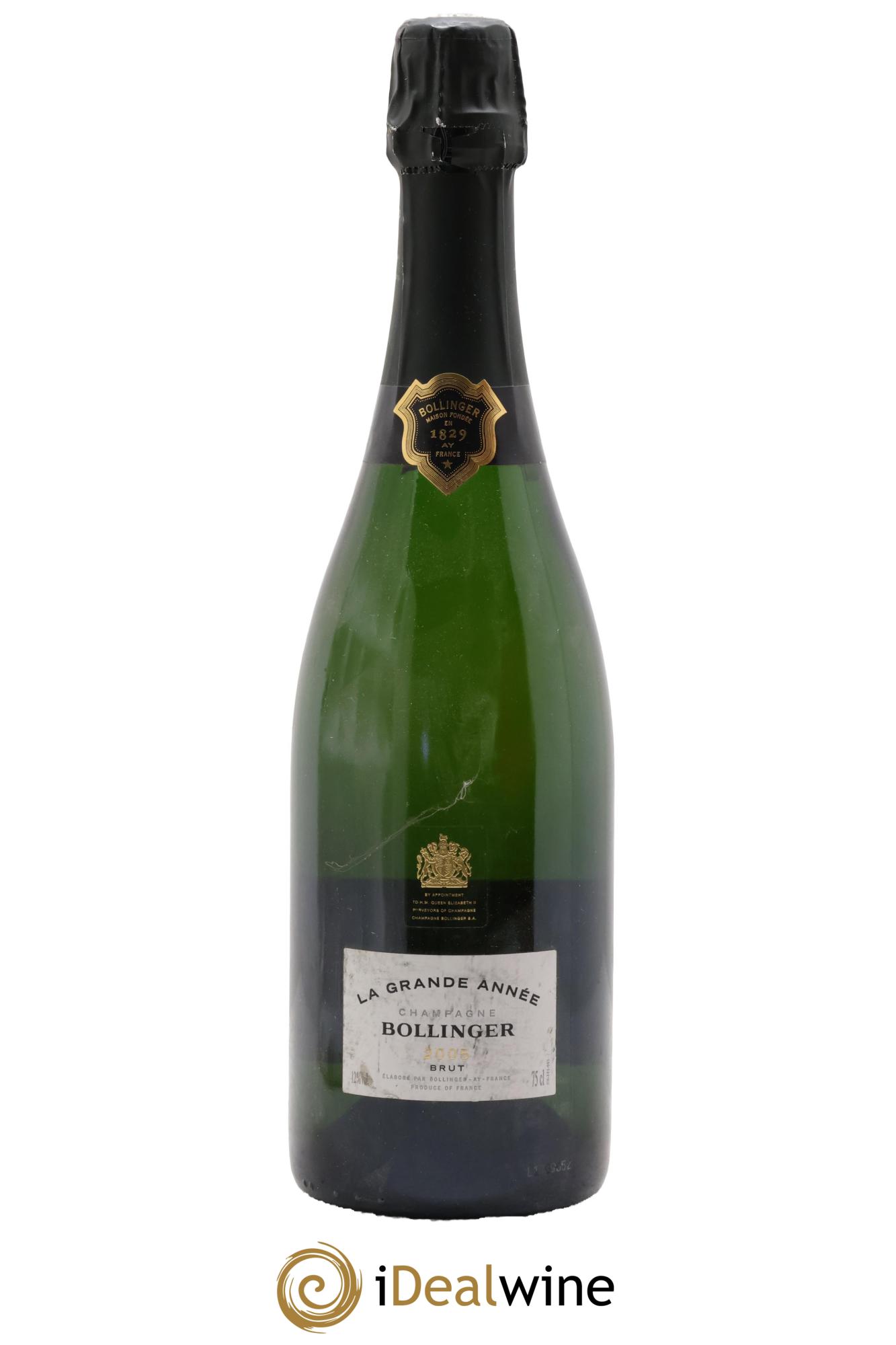 Grande Année Brut Bollinger 2005 - Lot de 1 bouteille - 0