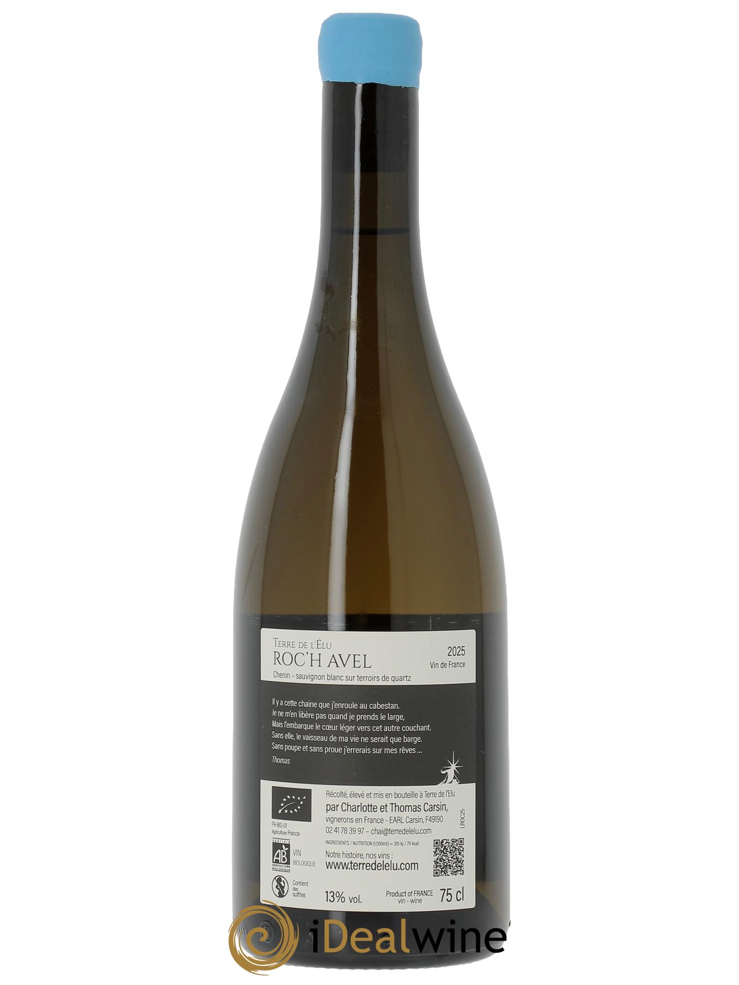 Vin de France Roch'Avel Terre de l'Elu (Clos de L'Elu)  2025 - Lot of 1 bottle - 1