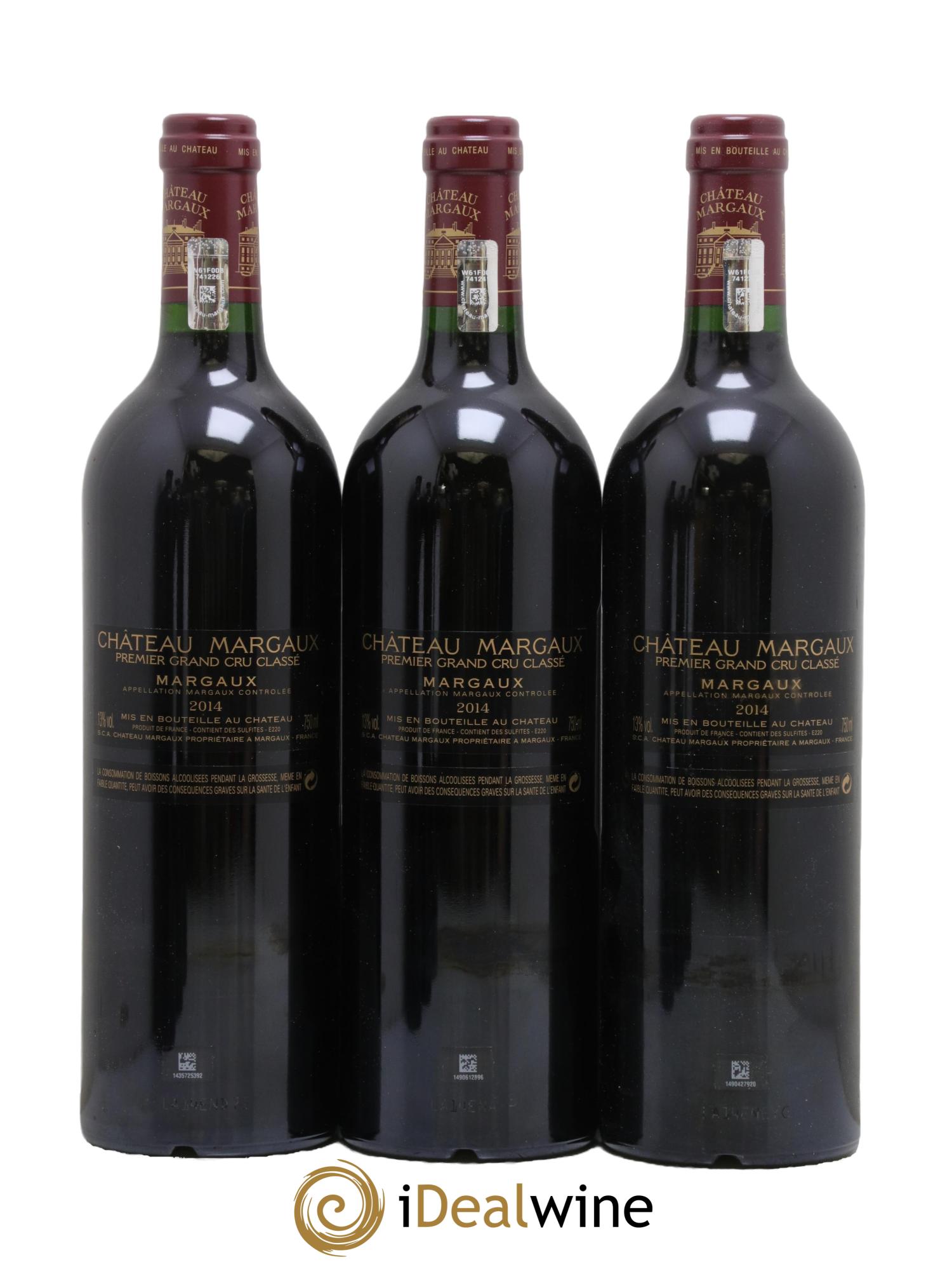 Château Margaux 1er Grand Cru Classé 2014 - Lot de 12 bouteilles - 6