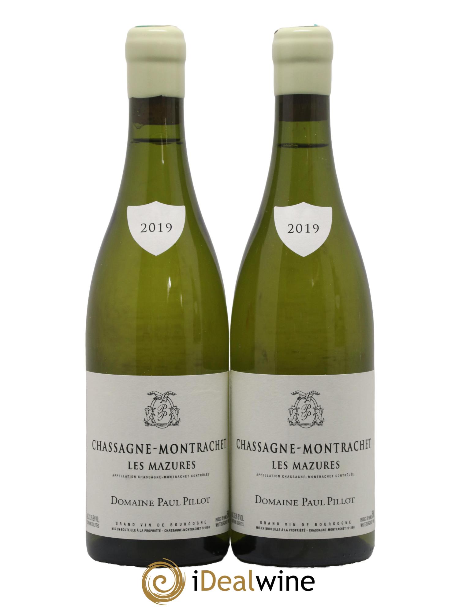 Chassagne-Montrachet Les Mazures Paul Pillot (Domaine) Les Mazures Paul Pillot (Domaine) 2019 - Lot de 2 bouteilles - 0