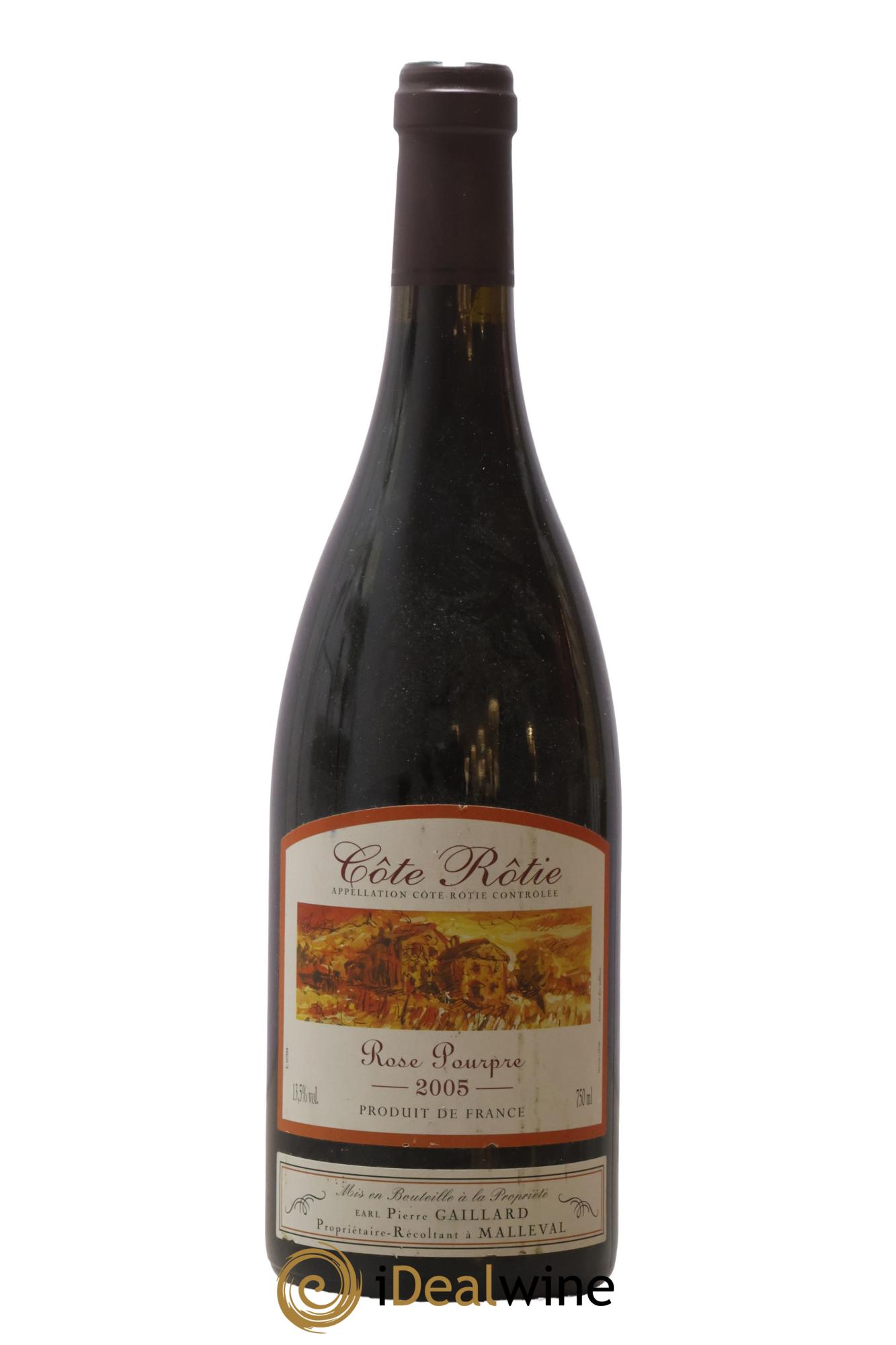 Côte-Rôtie Rose Pourpre Pierre Gaillard 2005 - Lot de 1 bouteille - 0