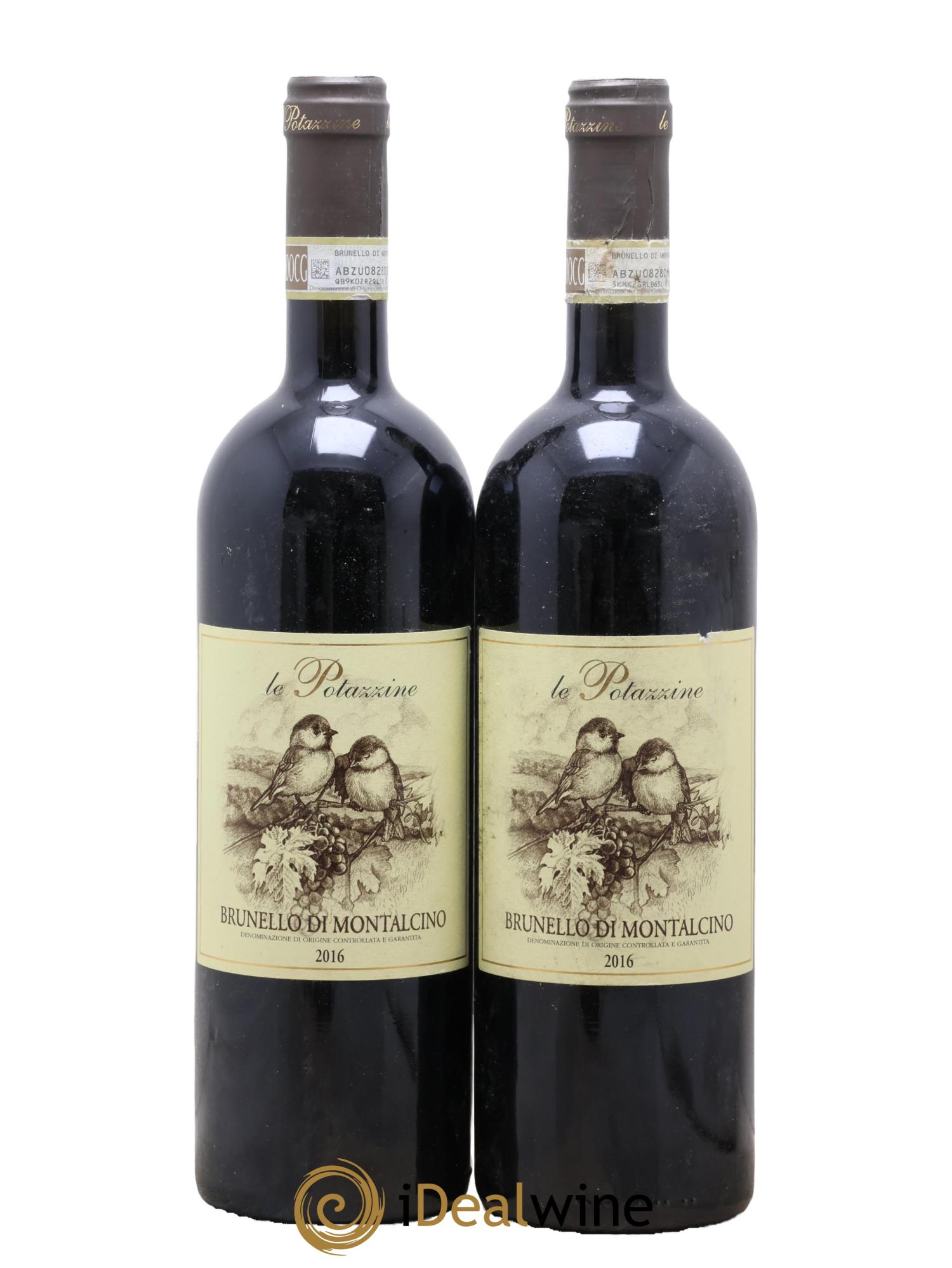 Brunello di Montalcino DOCG Le Potazzine 2016 - Lotto di 2 bottiglie - 0