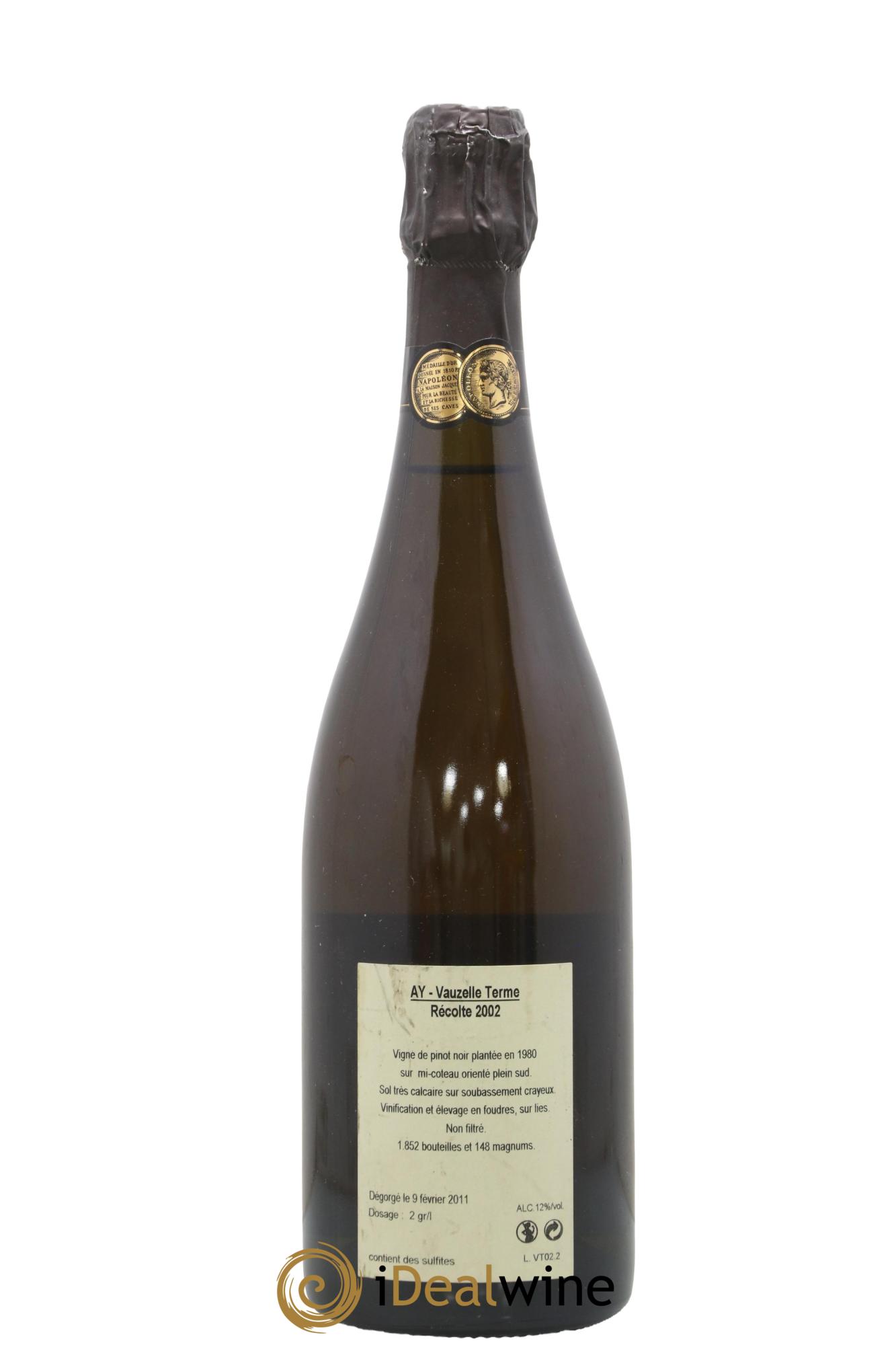 Aÿ Vauzelle Terme Extra-Brut Jacquesson 2002 - Posten von 1 Flasche - 1