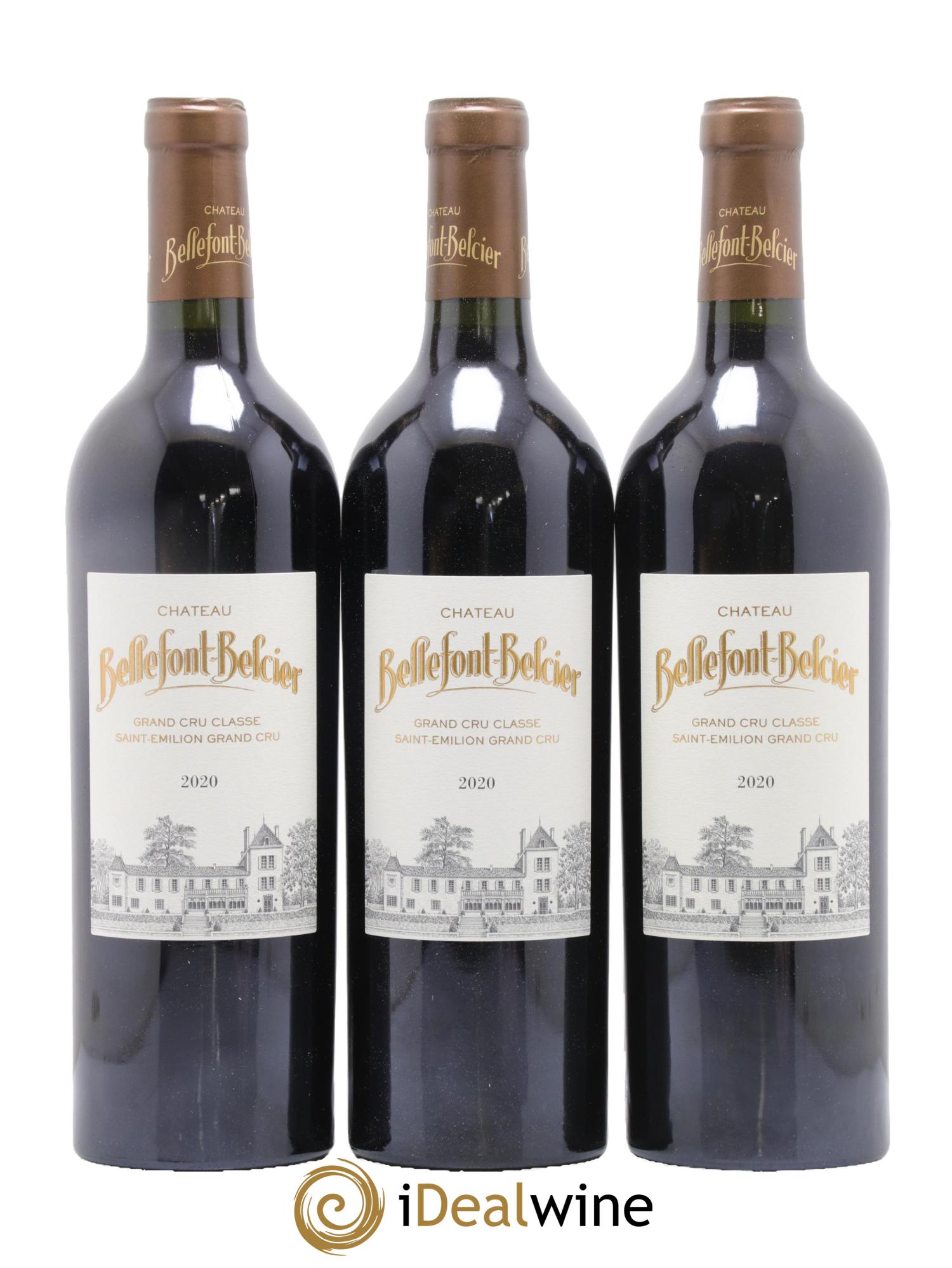 Château Bellefont-Belcier Grand Cru Classé 2020 - Lot de 3 bouteilles - 0