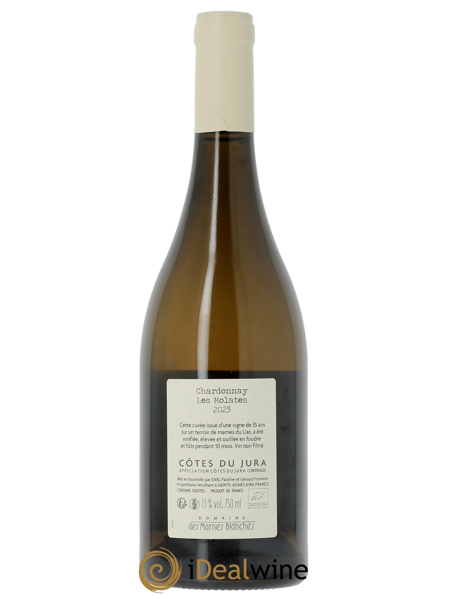 Côtes du Jura Les Molates Chardonnay Marnes Blanches (Domaine des)  2023 - Posten von 1 Flasche - 1