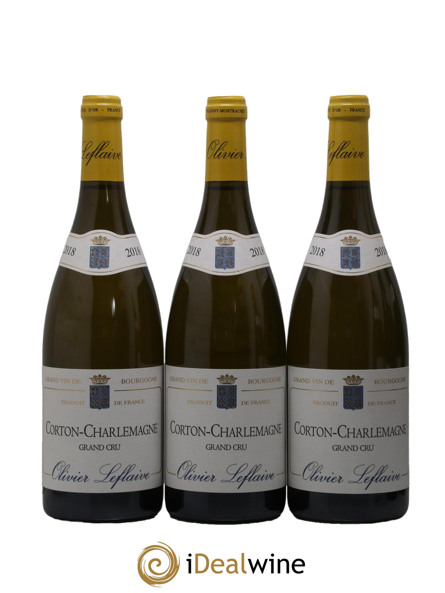 Corton-Charlemagne Grand Cru Olivier Leflaive 2018 - Lot of 6 bottles - 1