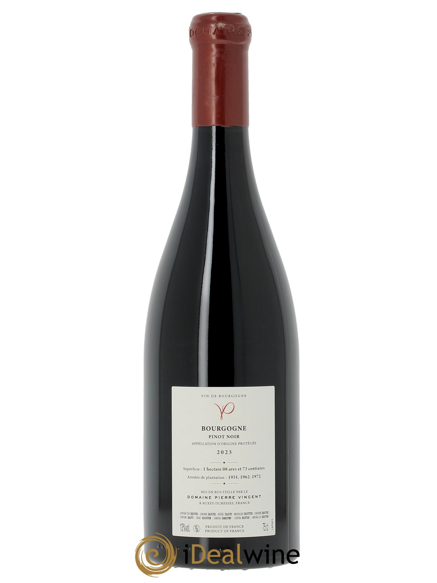Bourgogne Pinot Noir Pierre Vincent 2023 - Lotto di 1 bottiglia - 1