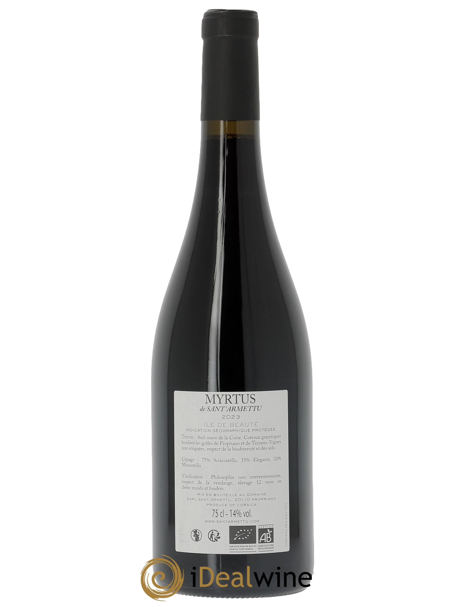 Ile de Beauté Myrtus Sant Armettu (Domaine) 2023 - Lot de 1 bouteille - 1