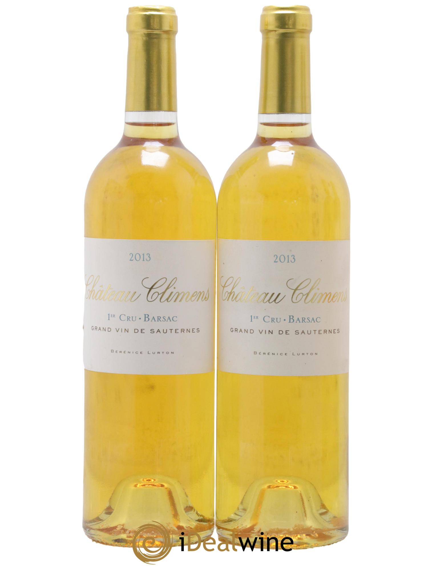 Château Climens 1er Grand Cru Classé 2013 - Lotto di 2 bottiglie - 0