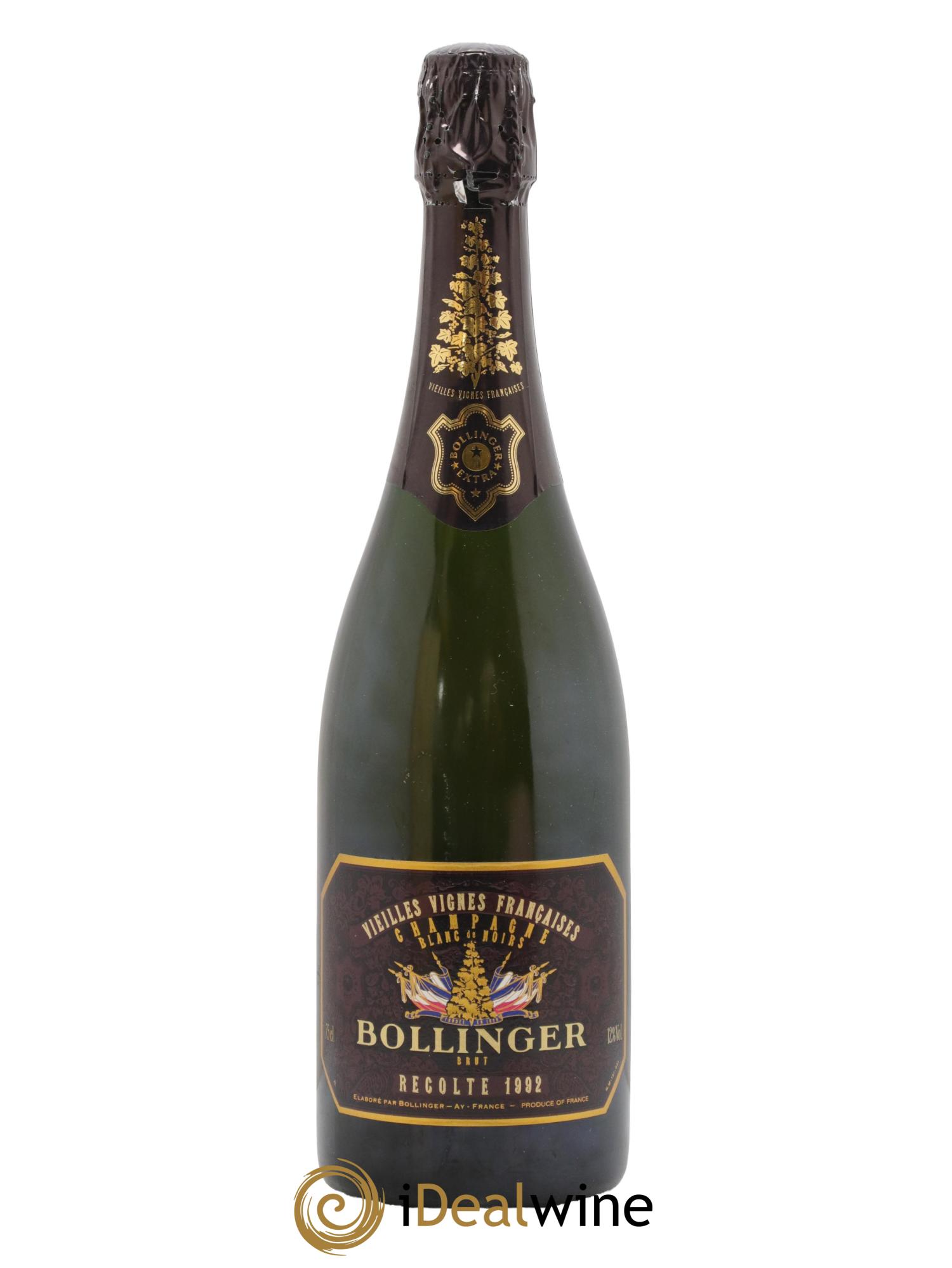 Brut Vieilles Vignes Françaises Bollinger 1992 - Lot of 1 bottle - 1