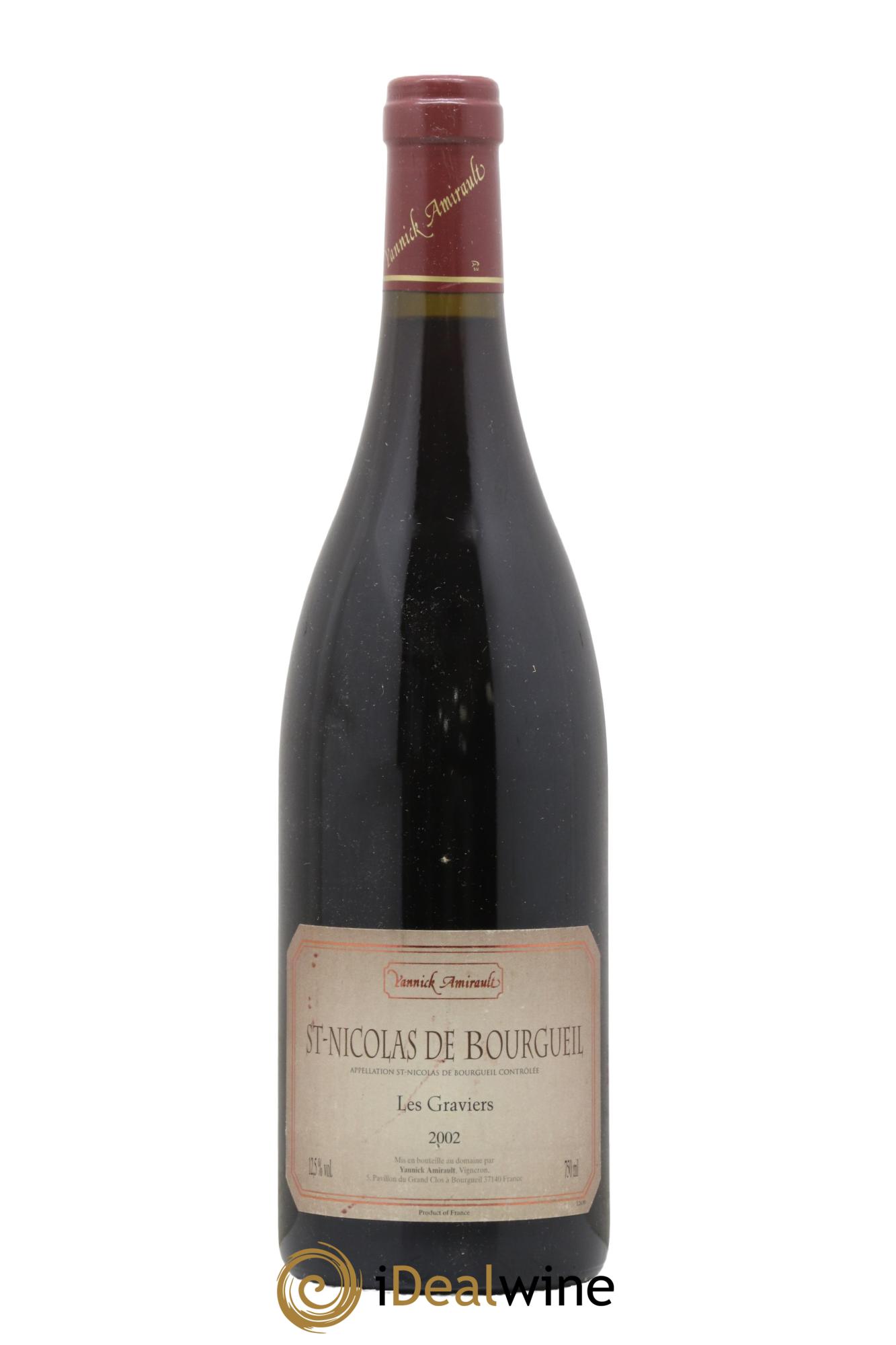 Saint-Nicolas de Bourgueil Les Gravieres Yannick Amirault 2002 - Lot de 1 bouteille - 0