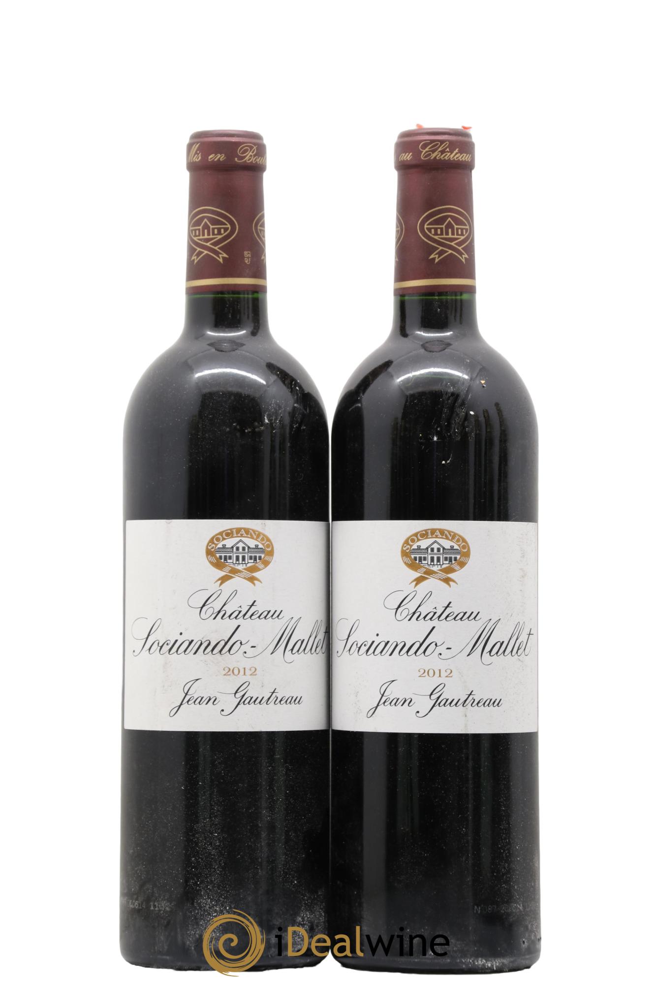 Château Sociando Mallet 2012 - Lot de 2 bouteilles - 0