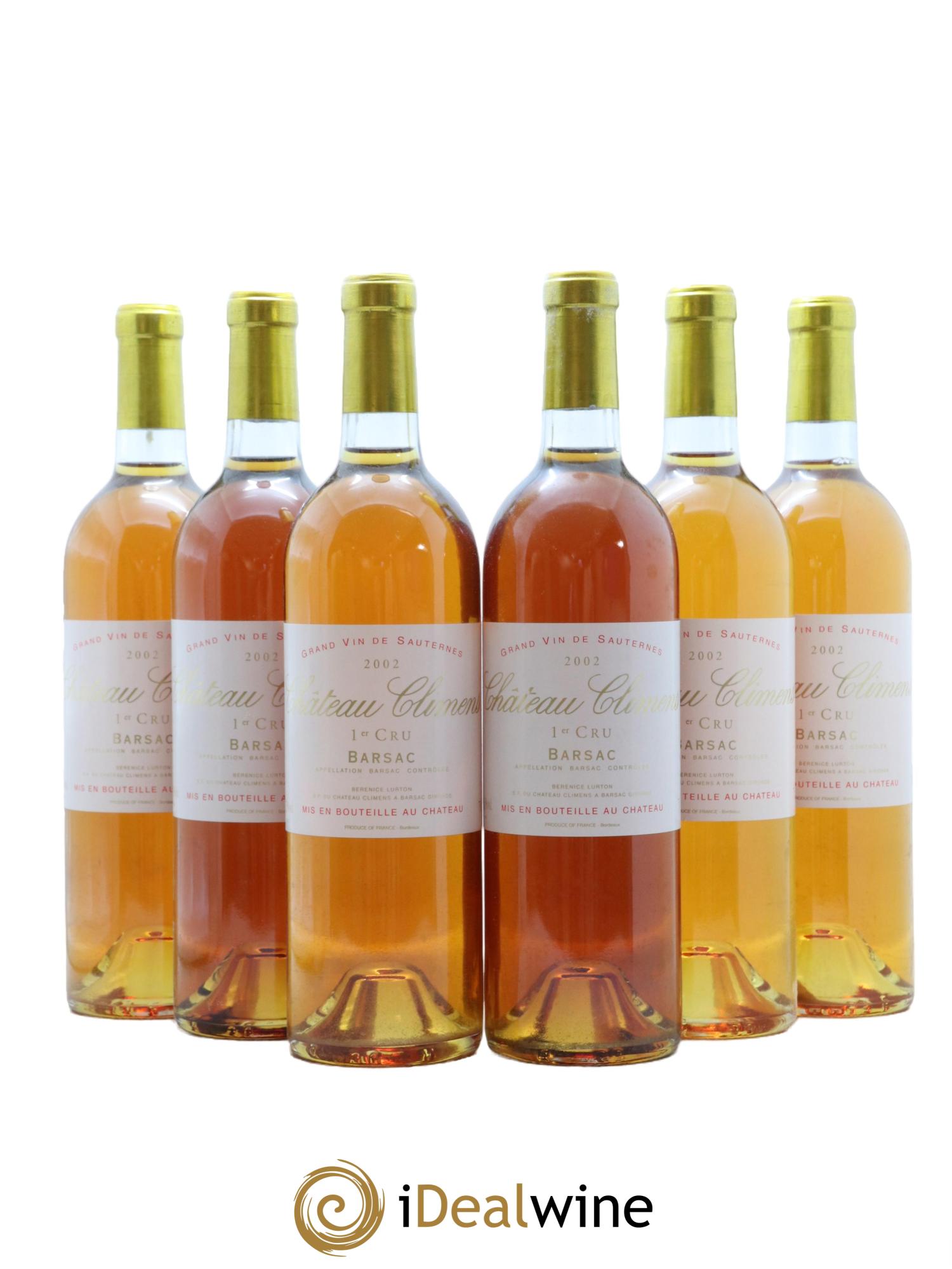 Château Climens 1er Grand Cru Classé 2002 - Lotto di 6 bottiglie - 0