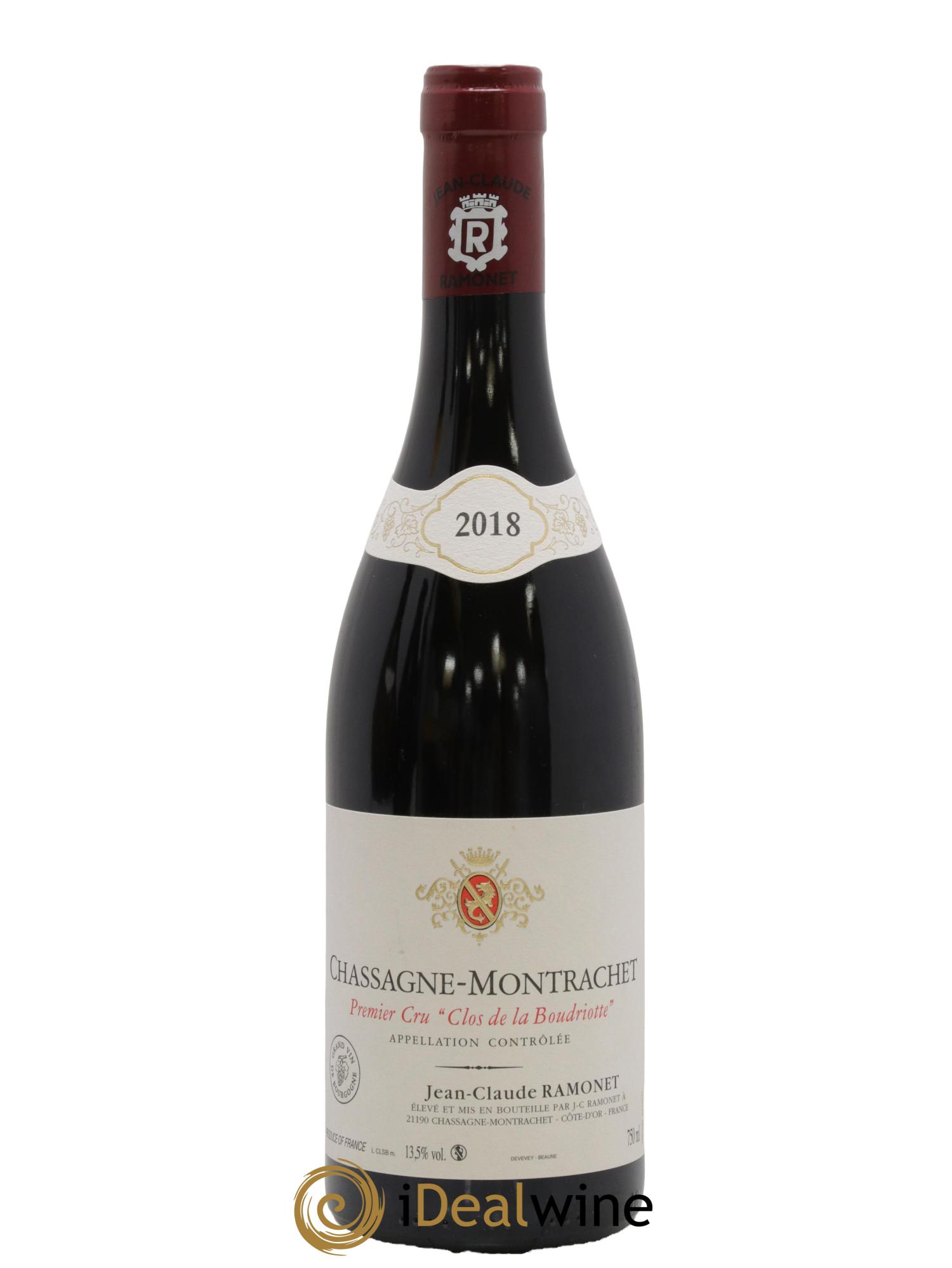 Chassagne-Montrachet 1er Cru Clos de la Boudriotte Ramonet (Domaine) 2018 - Lot de 1 bouteille - 0