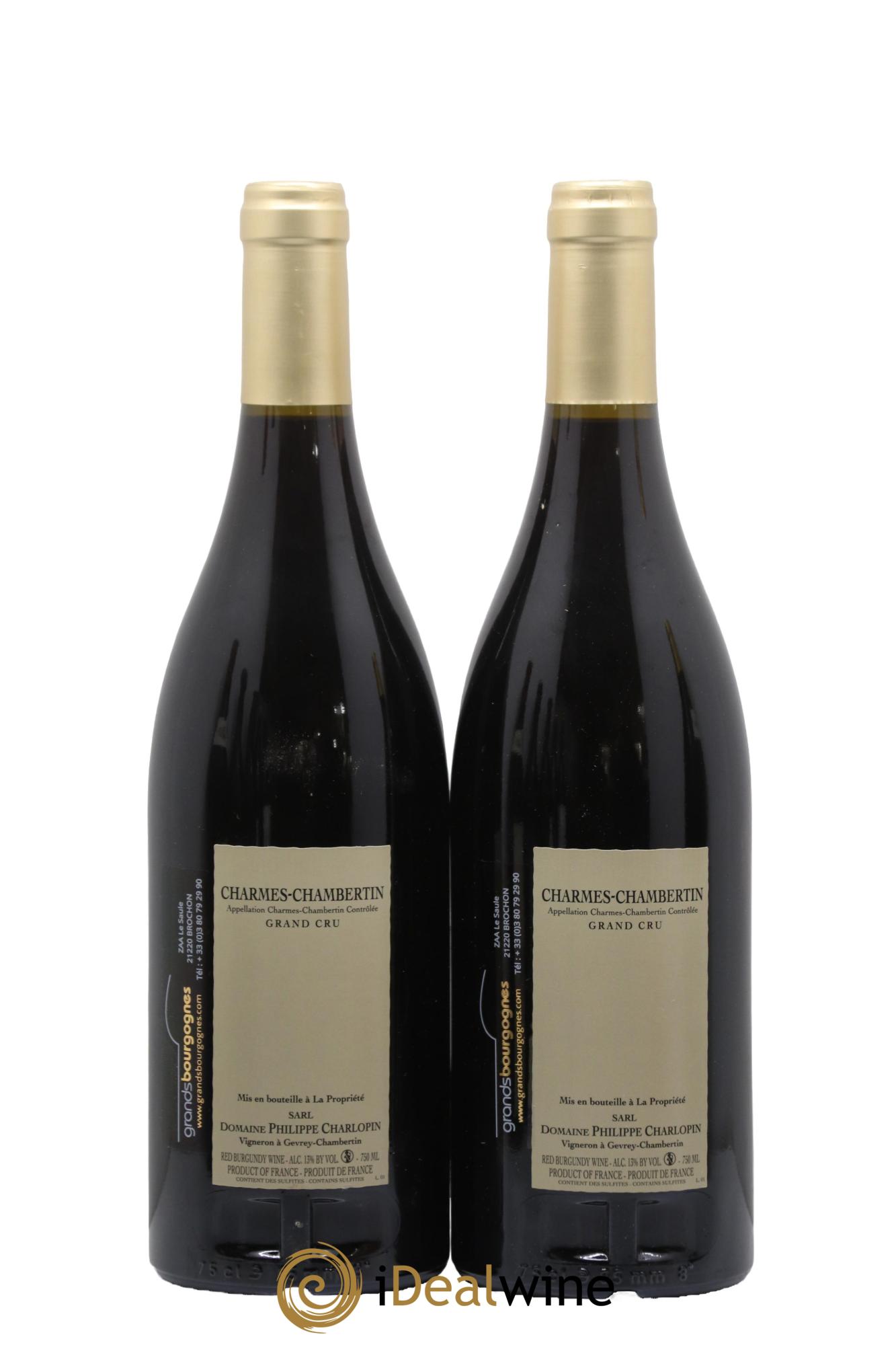 Charmes-Chambertin Grand Cru Philippe Charlopin 2014 - Lot of 2 bottles - 1