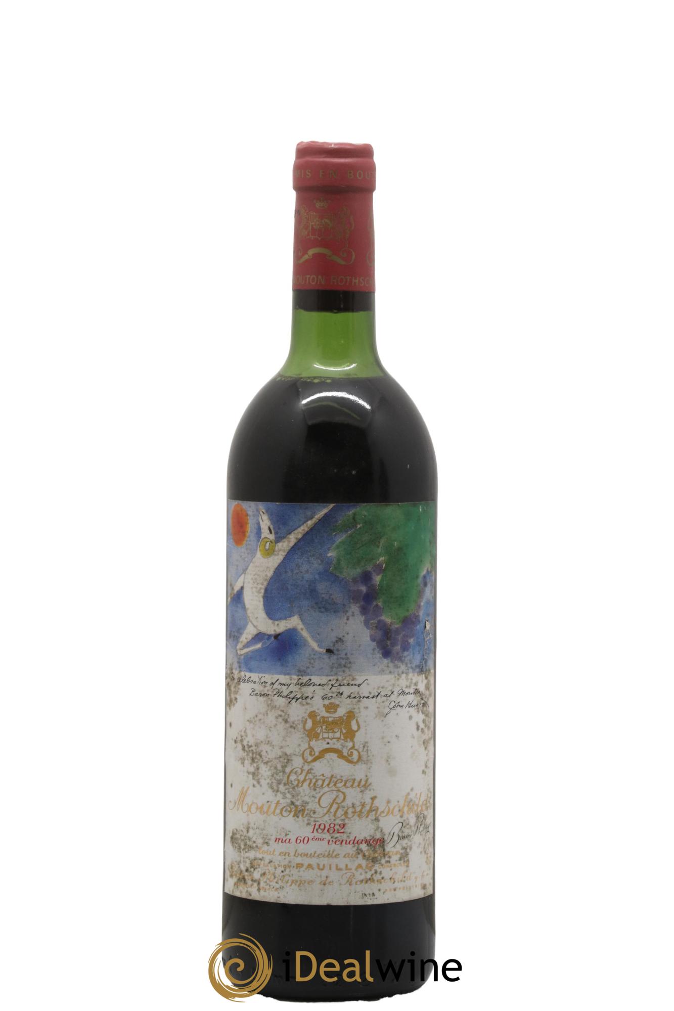 Château Mouton Rothschild 1er Grand Cru Classé 1982 - Lot of 1 bottle - 0