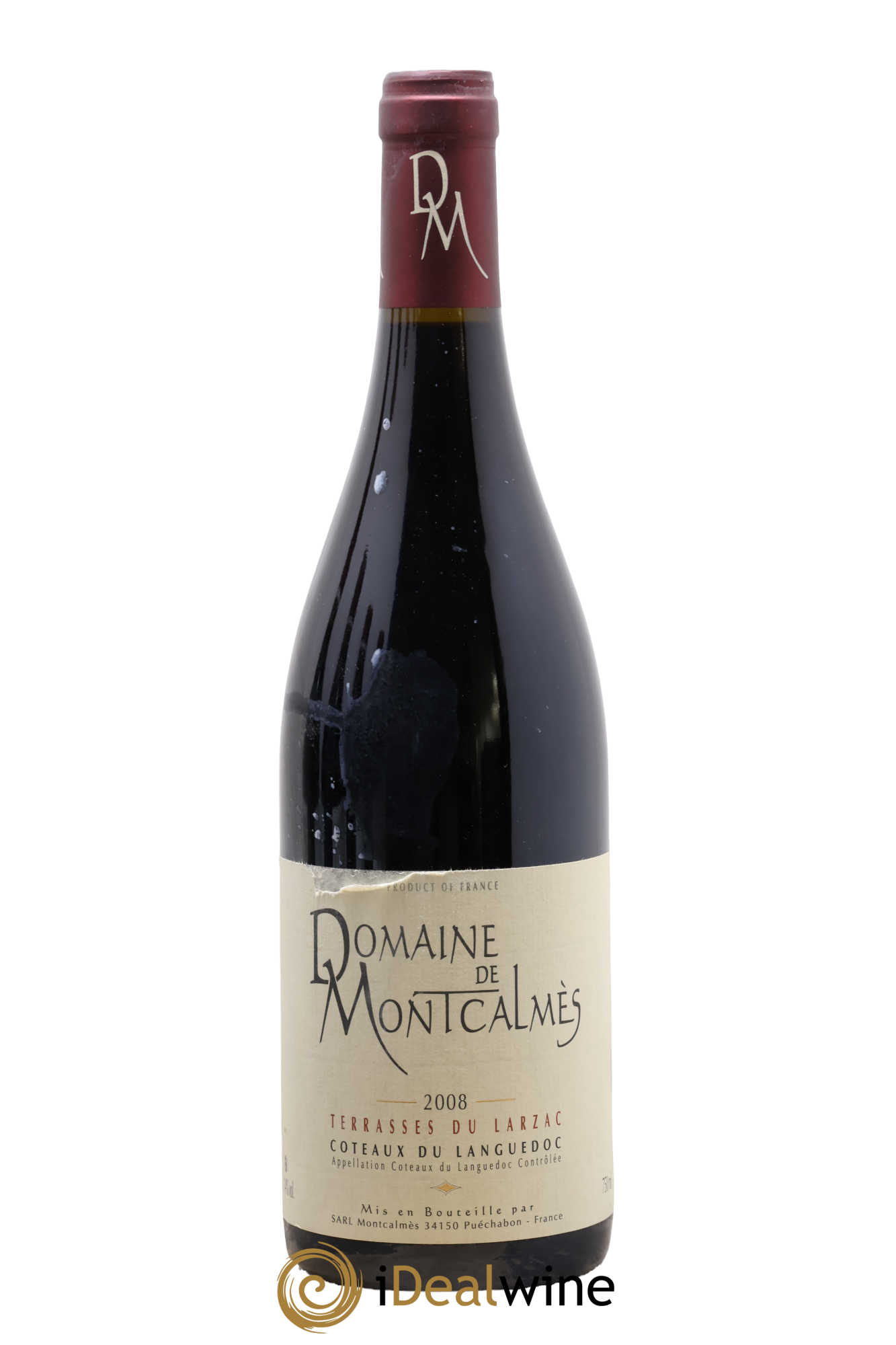 Terrasses du Larzac (anciennement Coteaux du Languedoc) Domaine de Montcalmès Frédéric Pourtalié 2008 - Lot de 1 bouteille - 0