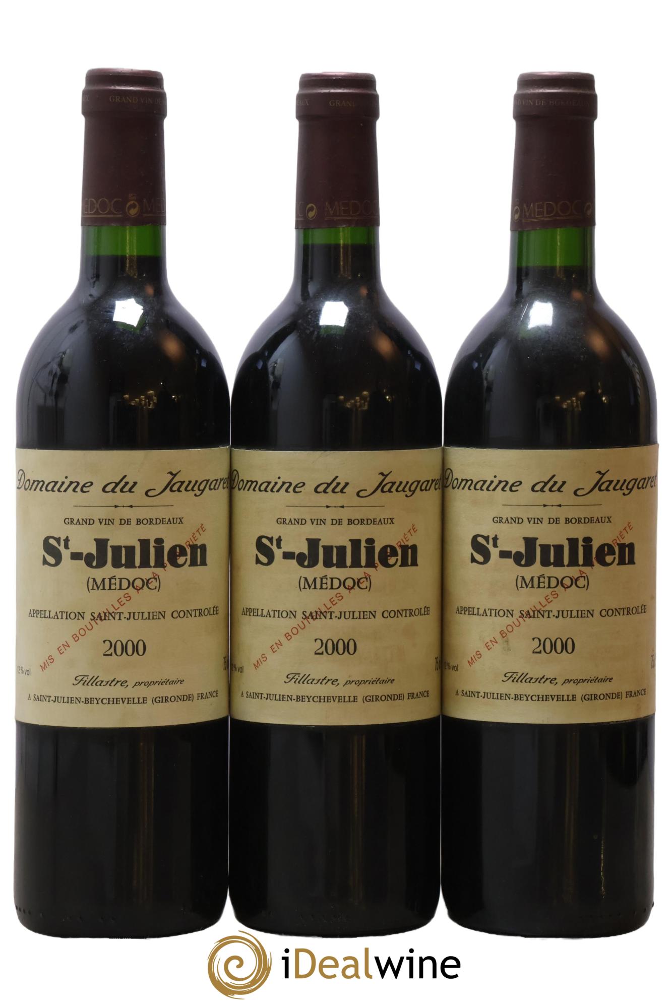Domaine du Jaugaret 2000 - Lot of 3 bottles - 0