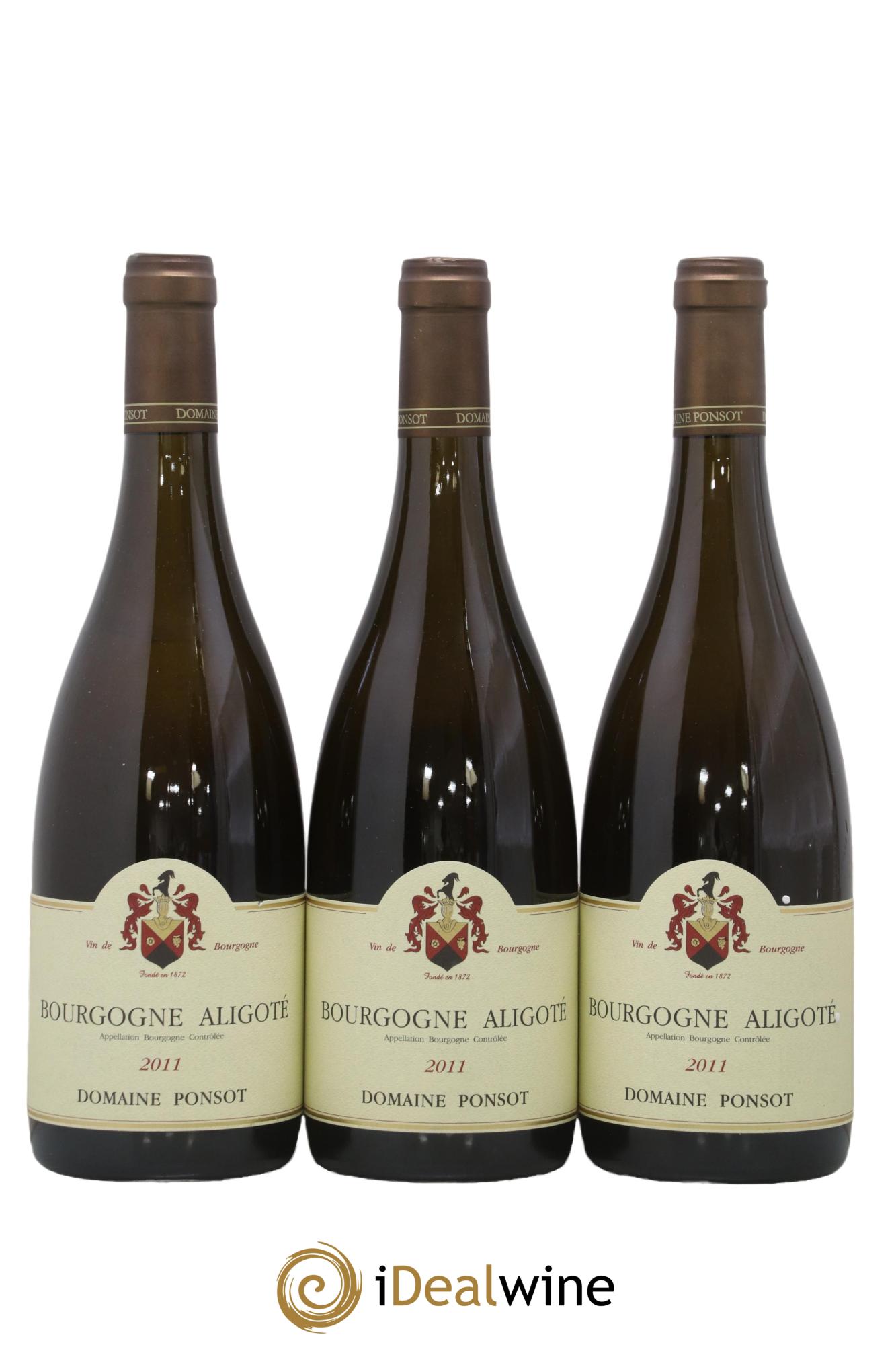 Bourgogne Aligoté Ponsot 2011 - Lot de 3 bouteilles - 0