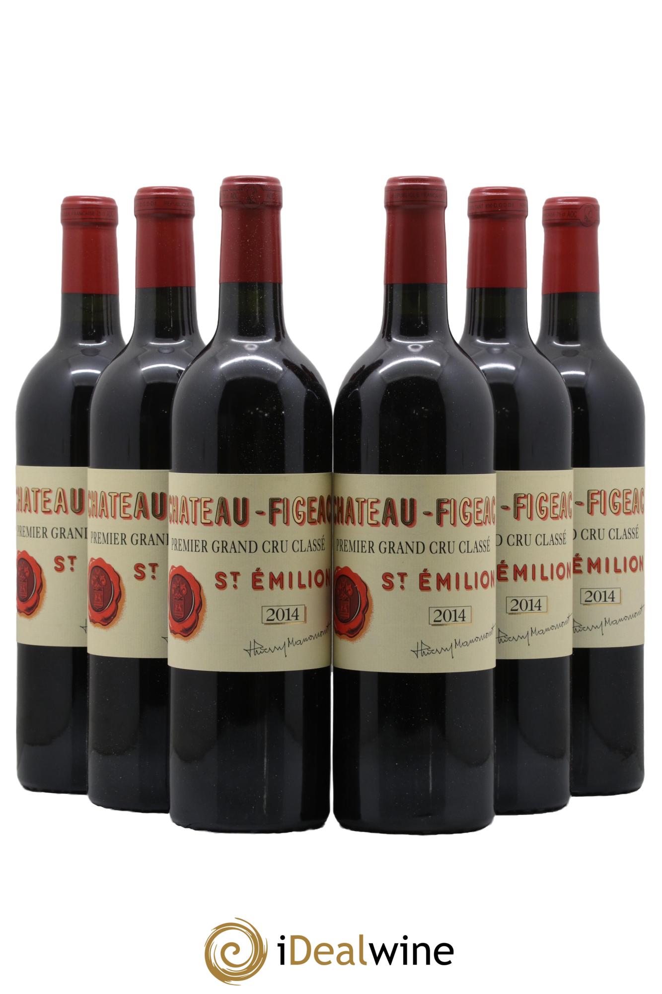 Château Figeac 1er Grand Cru Classé A 2014 - Lot of 6 bottles - 0