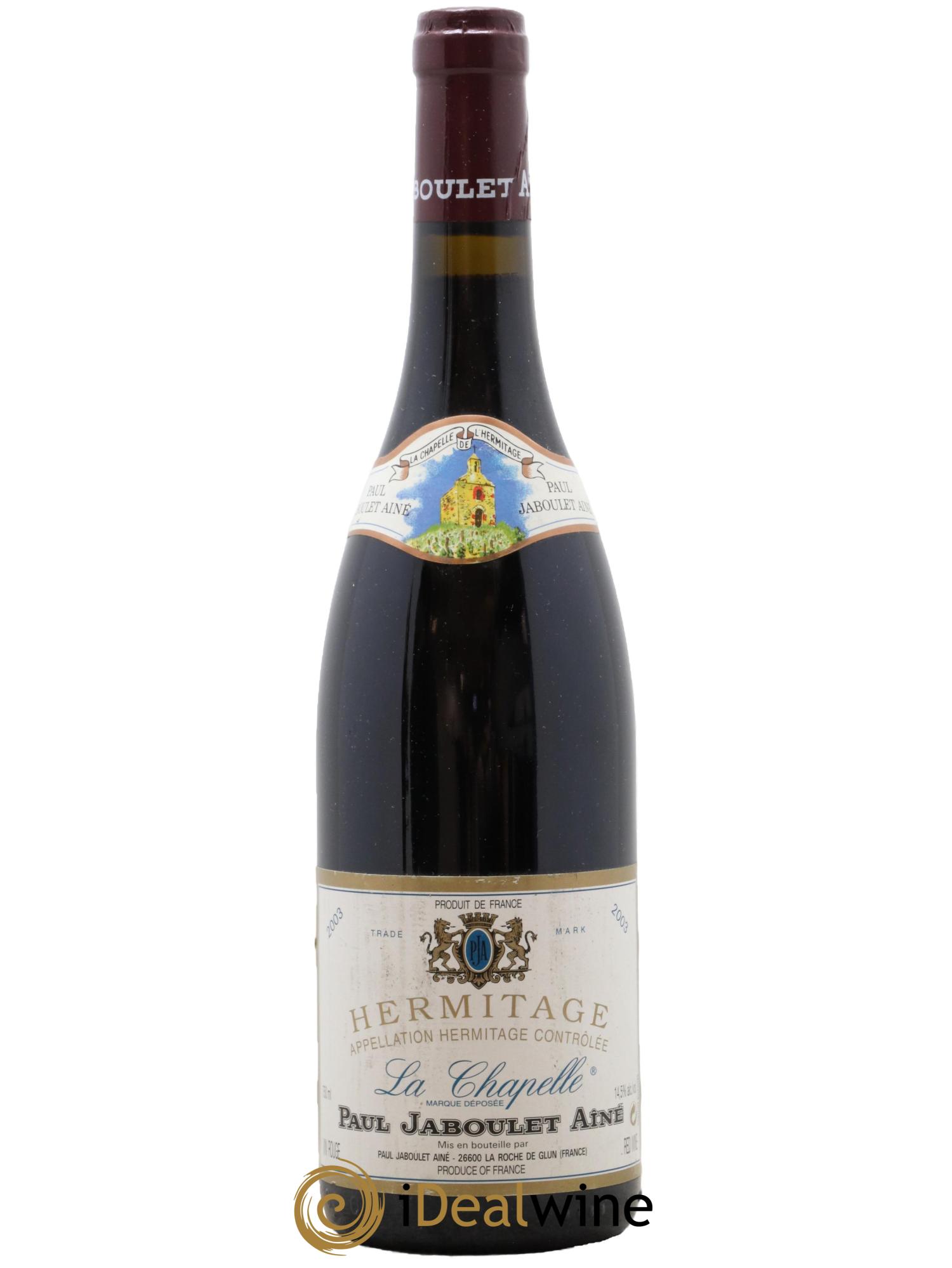 Hermitage La Chapelle Paul Jaboulet Ainé 2003 - Lot de 1 bouteille - 0