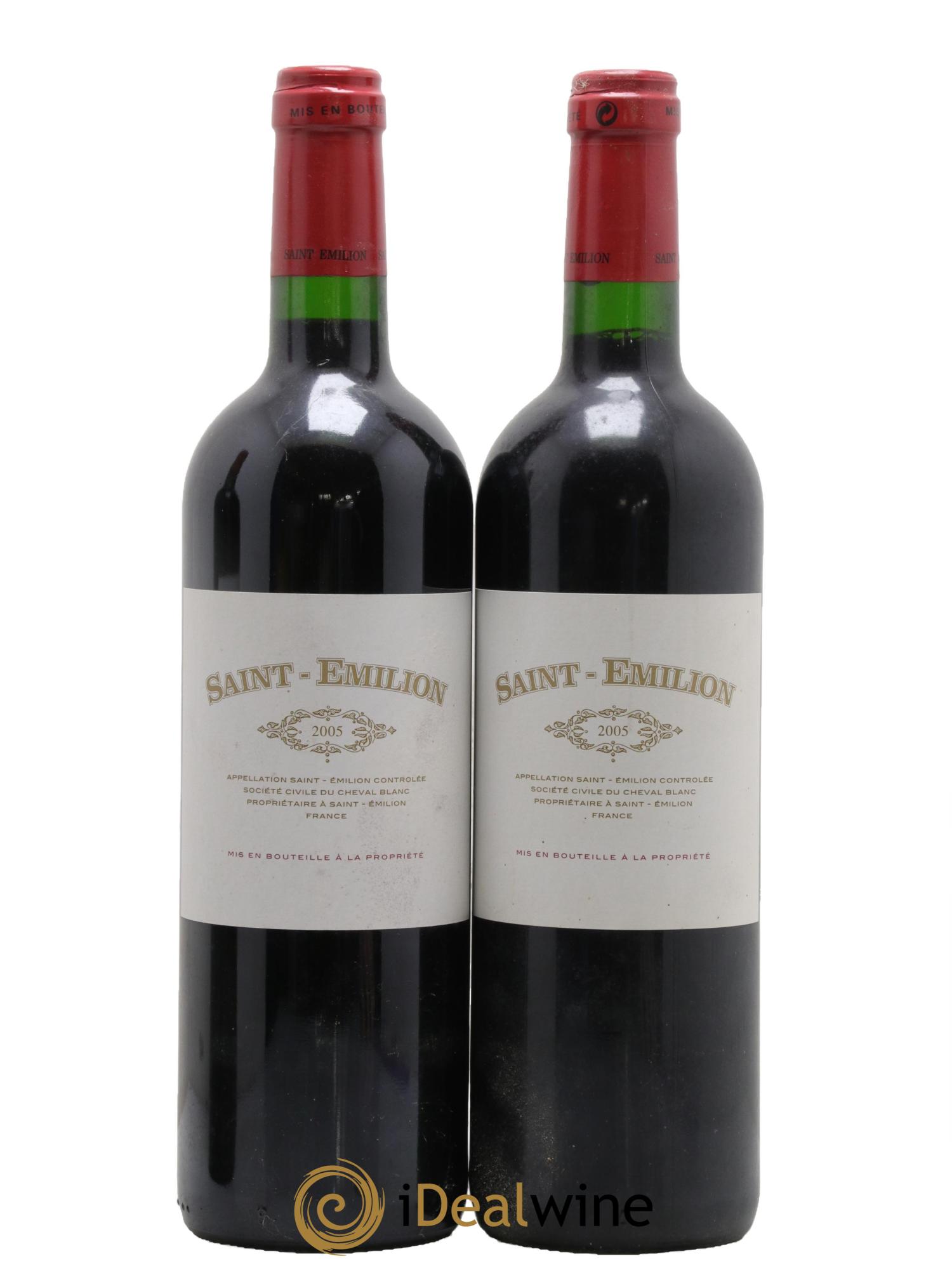 Saint-Émilion Saint Emilion de Cheval Blanc 2005 - Lot de 2 bouteilles - 0