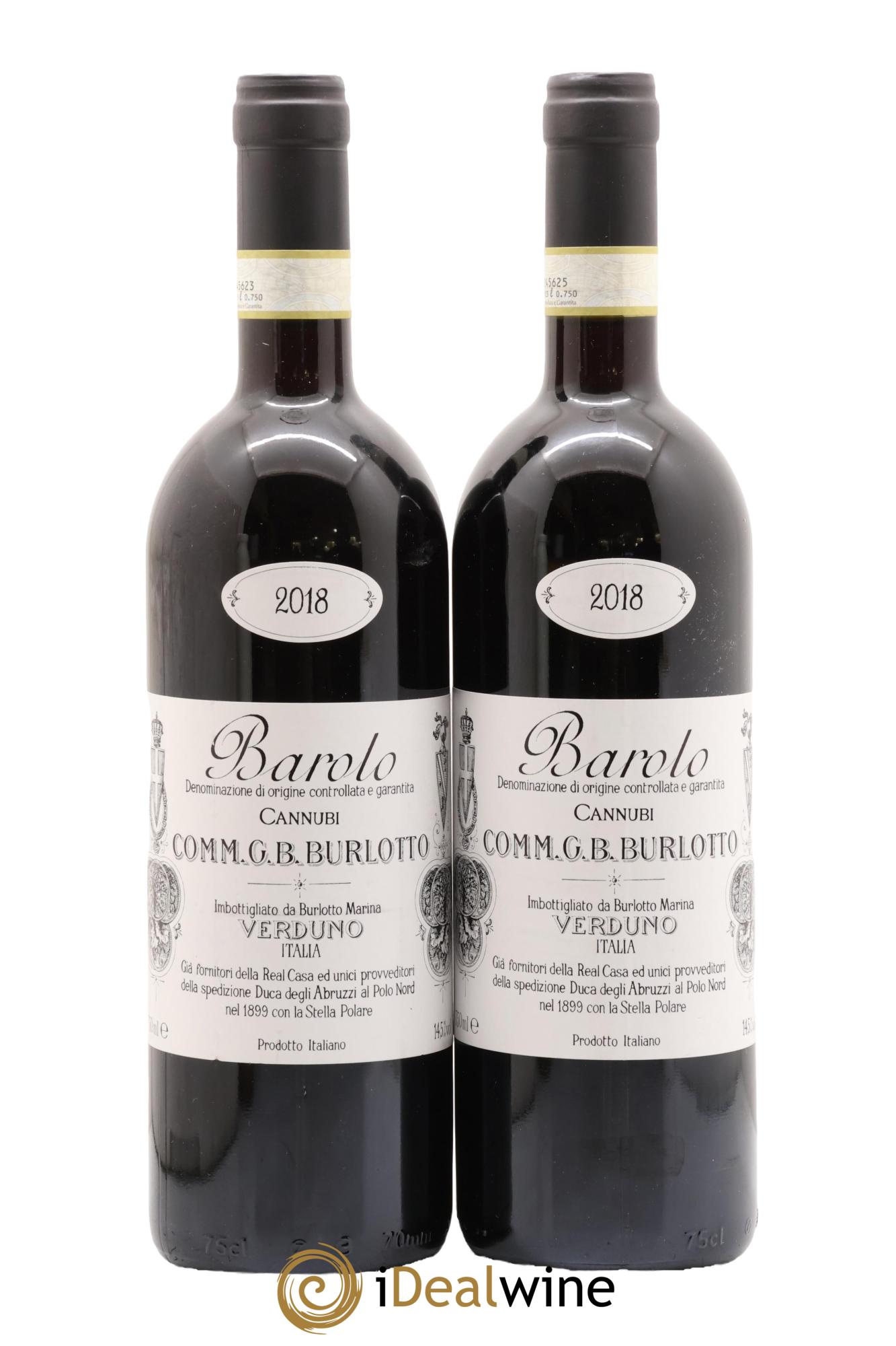 Barolo DOCG Cannubi Comm. Giovan Battista Burlotto 2018 - Posten von 2 Flaschen - 0