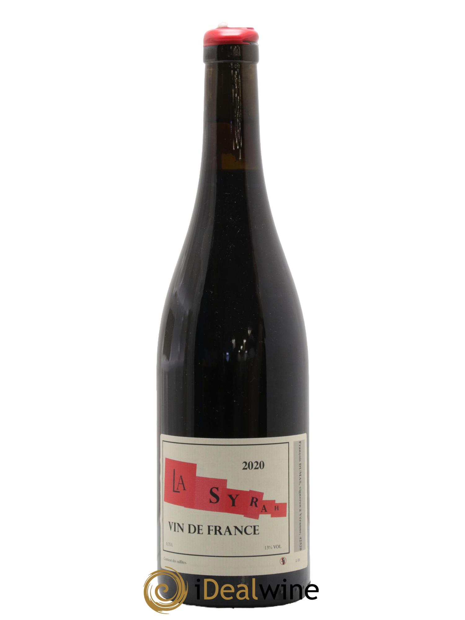 Vin de France La Syrah Domaine Francois Dumas 2020 - Lot de 1 bouteille - 0