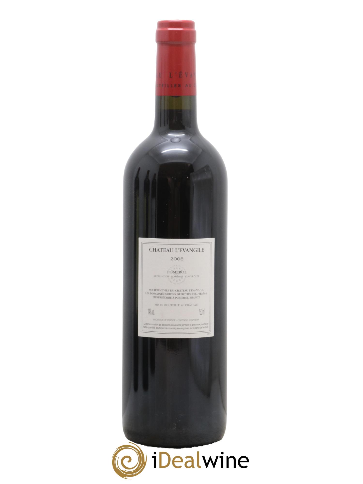 Château l' Évangile  2008 - Lot de 1 bouteille - 1
