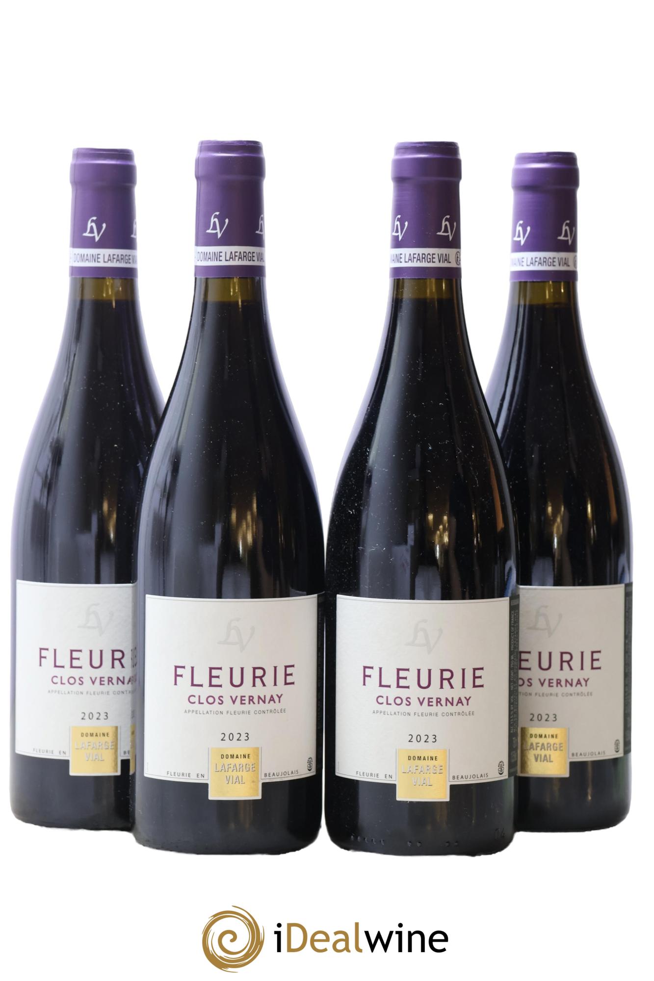 Fleurie Clos Vernay Lafarge Vial 2023 - Lot de 4 bouteilles - 0